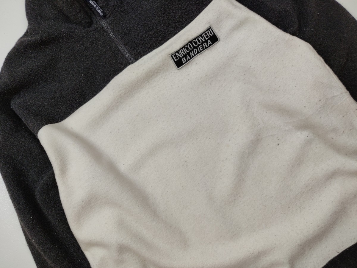 Designer - Bandiera Two Tone Fleece Sweater Jacket - 4