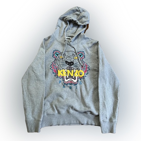 Kenzo Paris Multicolor Rainbow Tiger Graphic Hoodie - 1