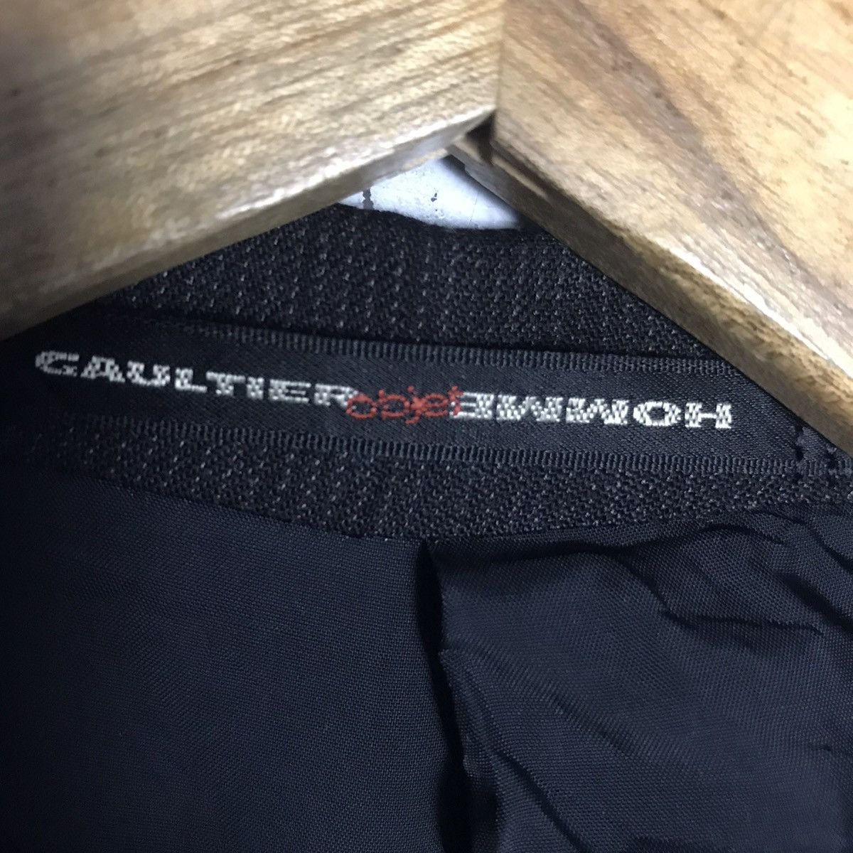 Gaultier homme objet stripes black wool blazer - 3
