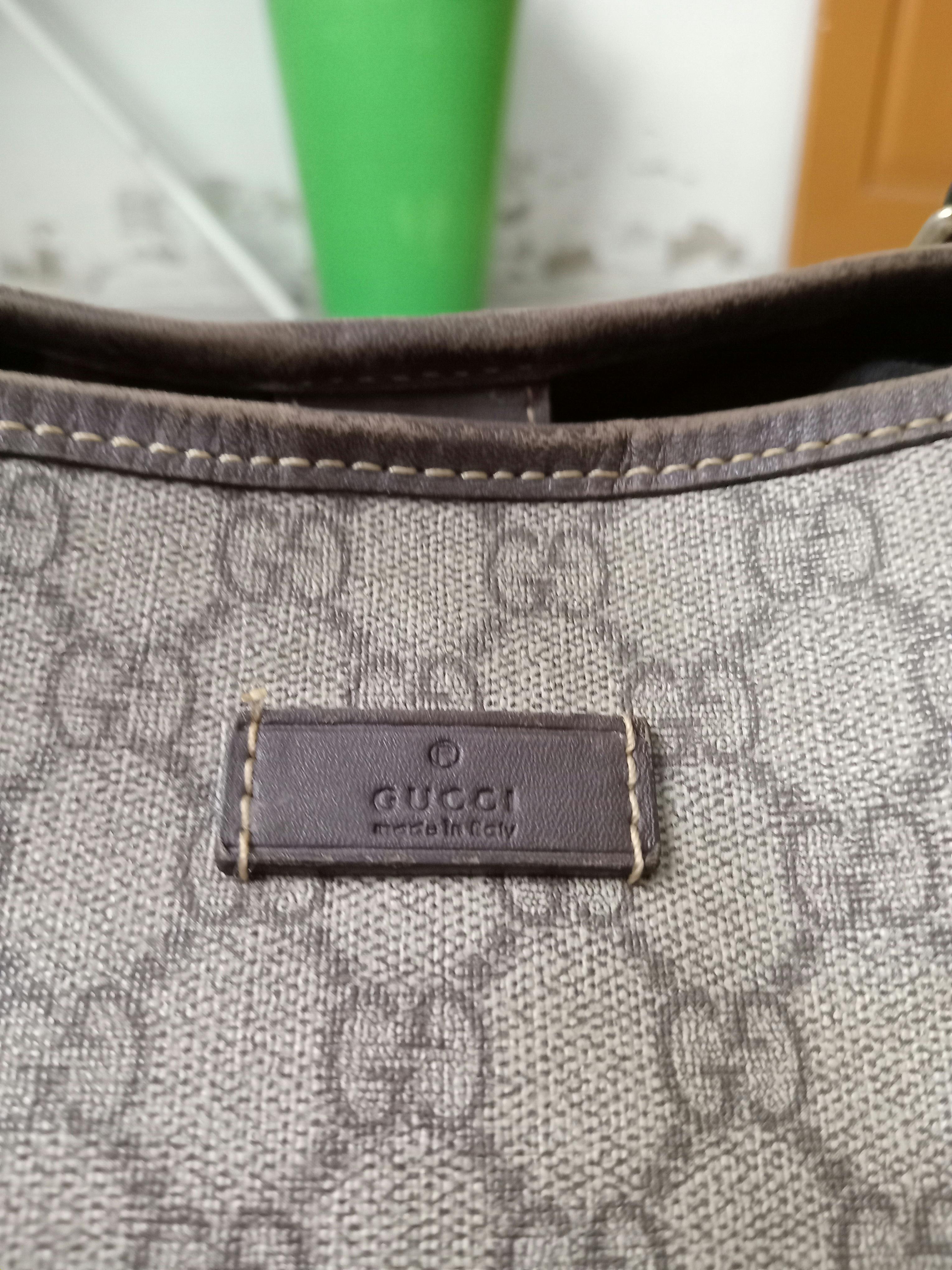 Authentic Gucci GG Canvas Beige Brown Tote Bag - 6