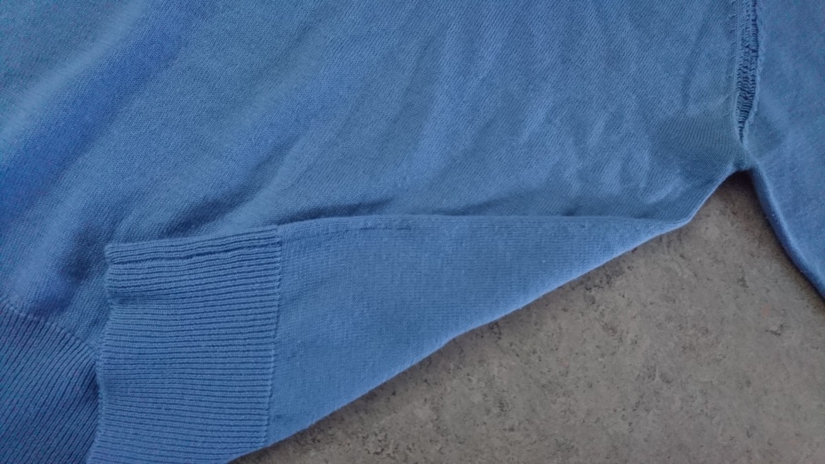 Rare Hedi Slimane Distressed Light Blue Sweater EU46 - 8