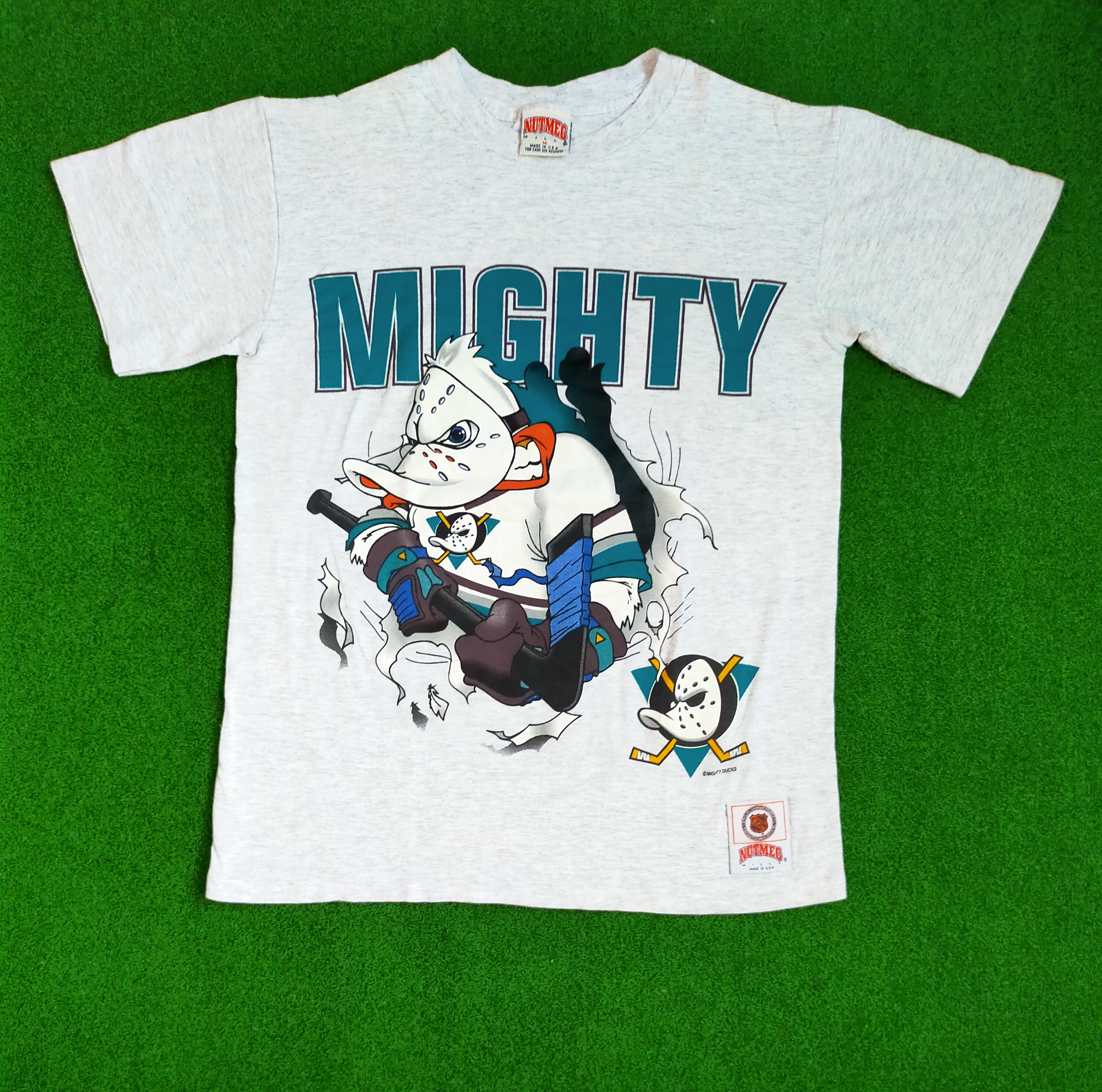 Nutmeg - VINTAGE MIGHTY DUKS NUTMEG MILLS T-SHIRT - 1