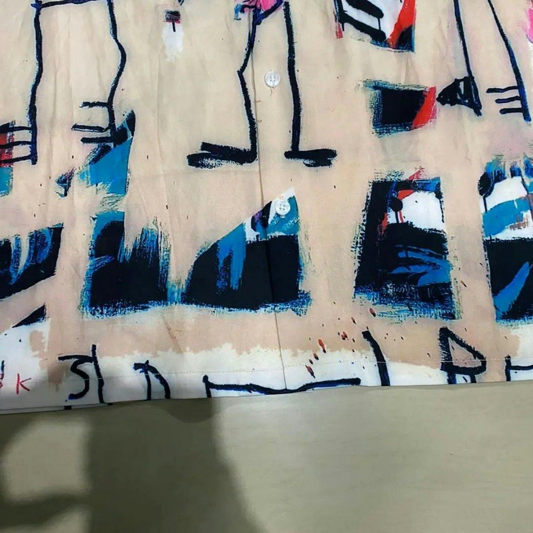 Wacko Maria Jean Michel Basquiat Painting Print Hawaii Shirt - 3