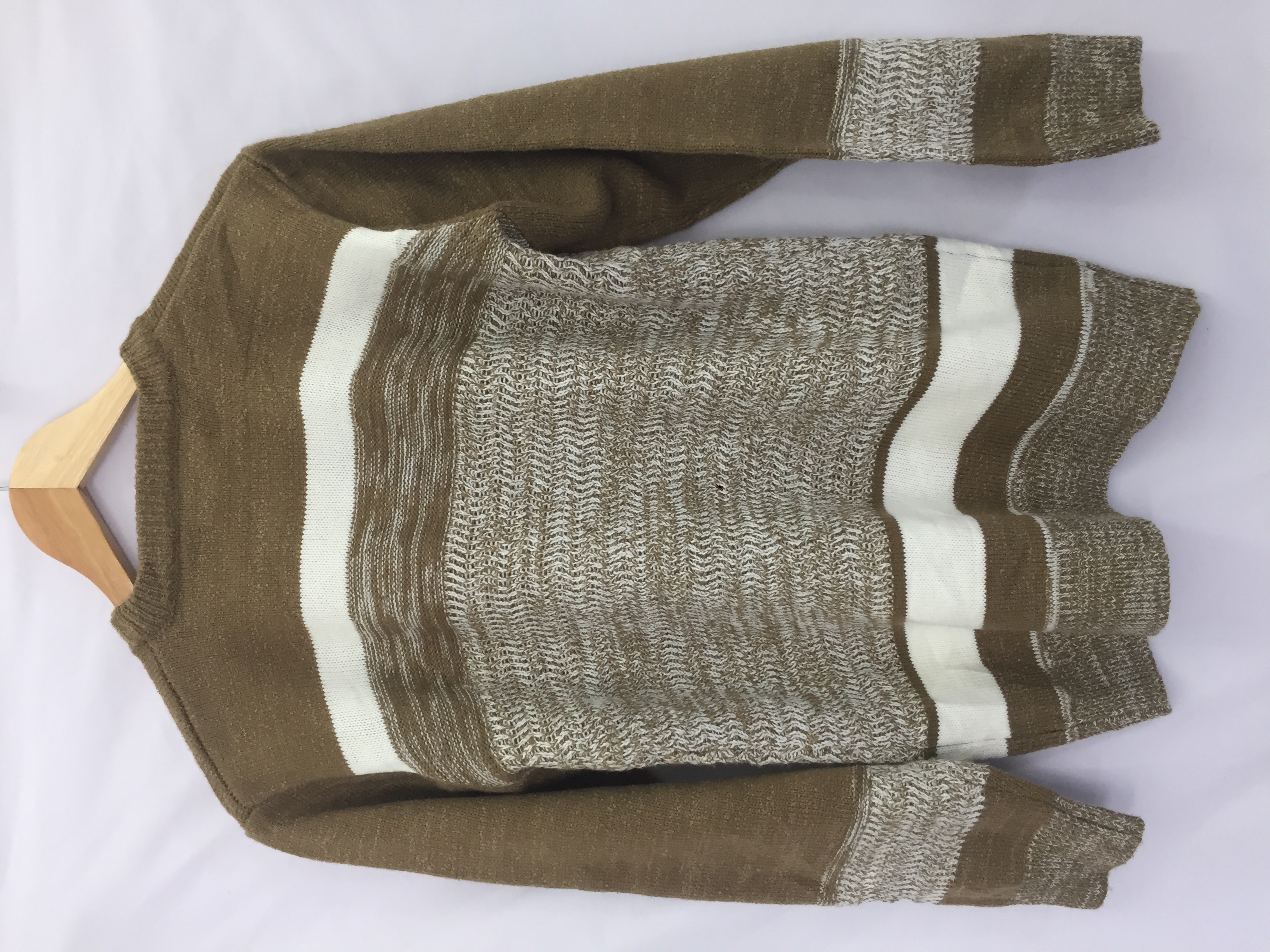 Japanese Brand - Rageblue Striped Color Block Knit Sweater Streetwear - 2