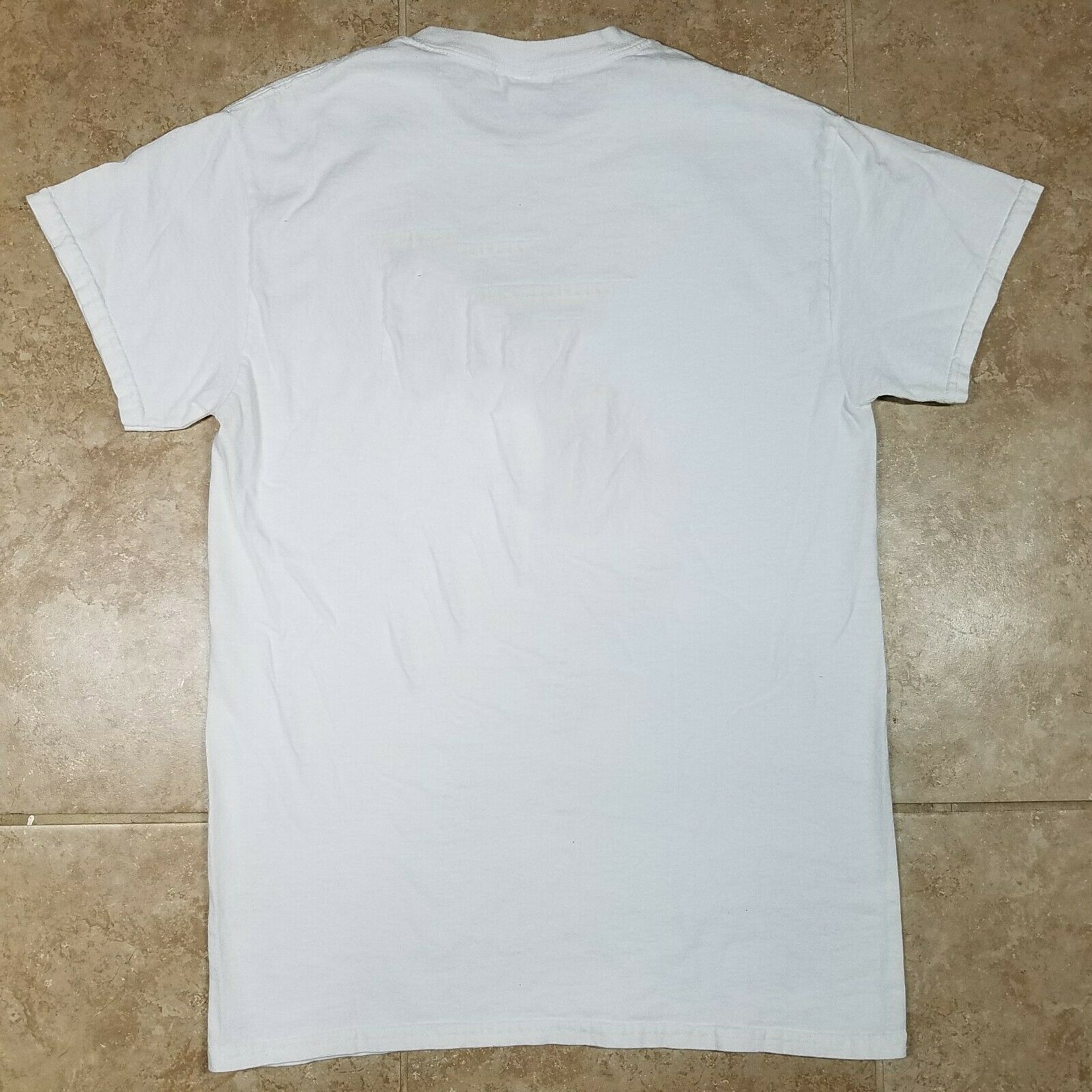 Circle Jerks Longhorn White Tee Shirt Vtg Style - 2