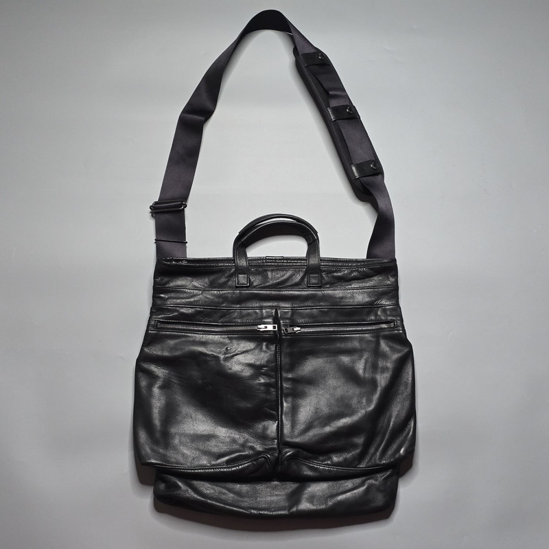 Luggage Label - Elements 2-Way Helmet Bag - Leather - 1