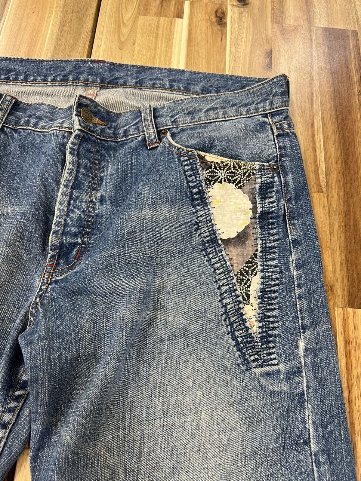 Takeo Kikuchi Rare Boro Jeans Denim - 4