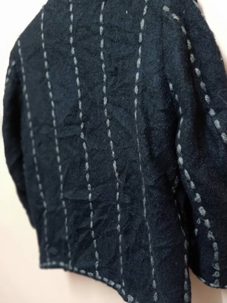 Rare Collection of Issey Miyake Vintage wool Rope Embroidy - 7