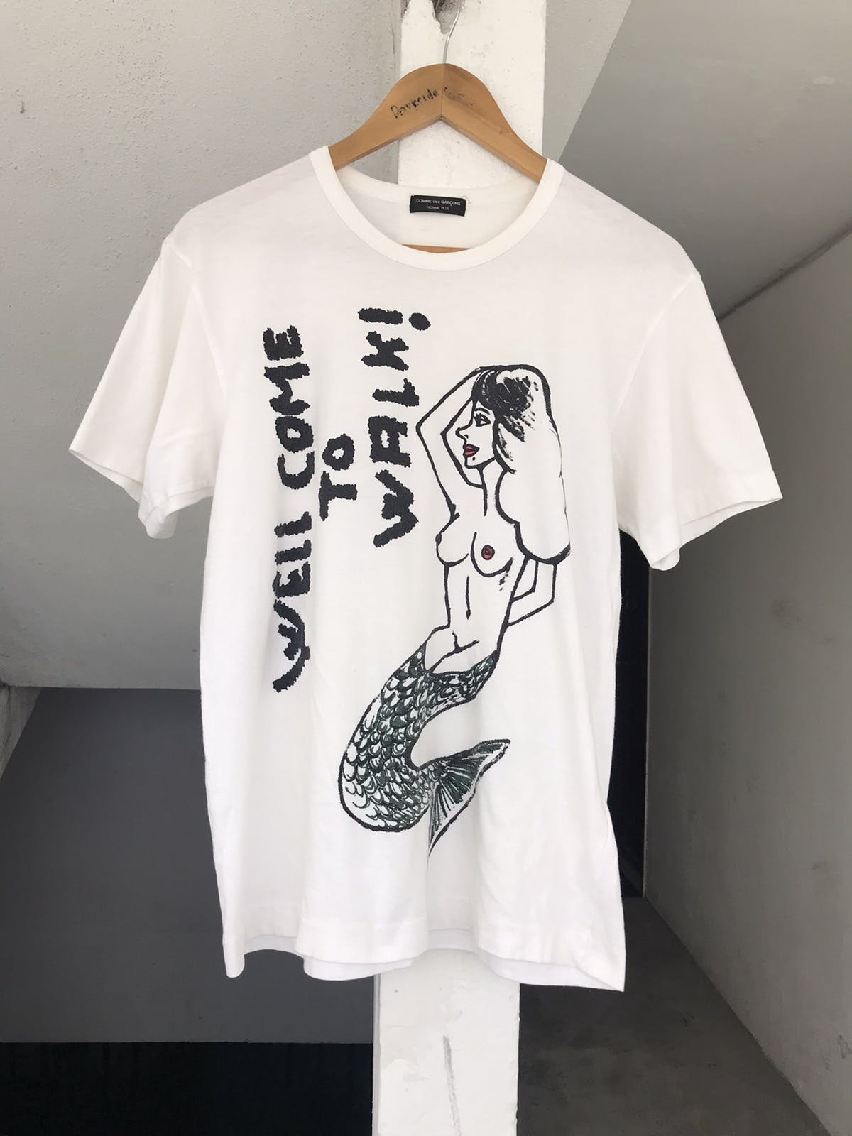 Rare Comme des Homme Plus Well Come To walk Mermaid Tee - 1