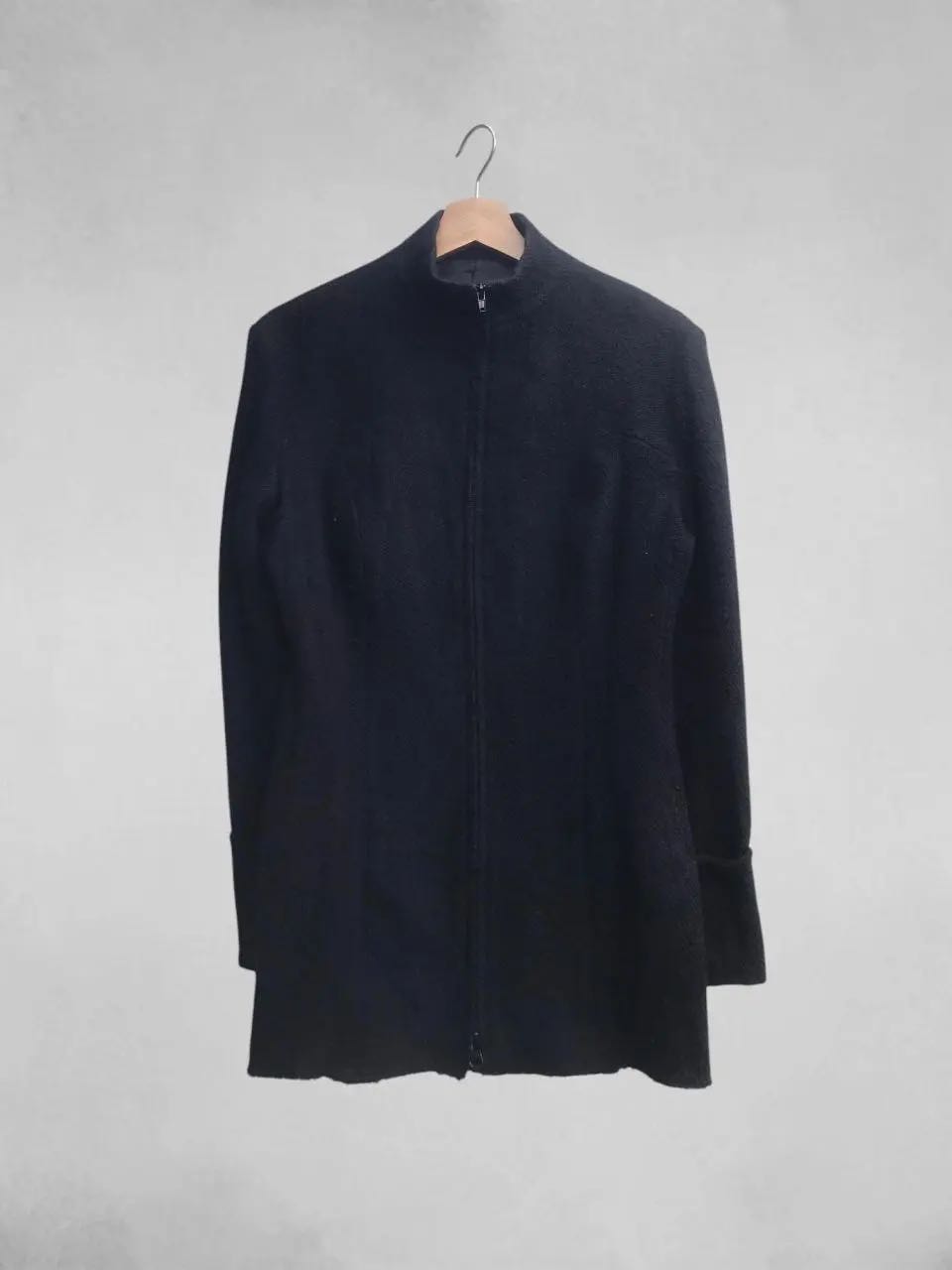 AW08 Runway Unfinished High Gauge Long Neck Jacket - 3