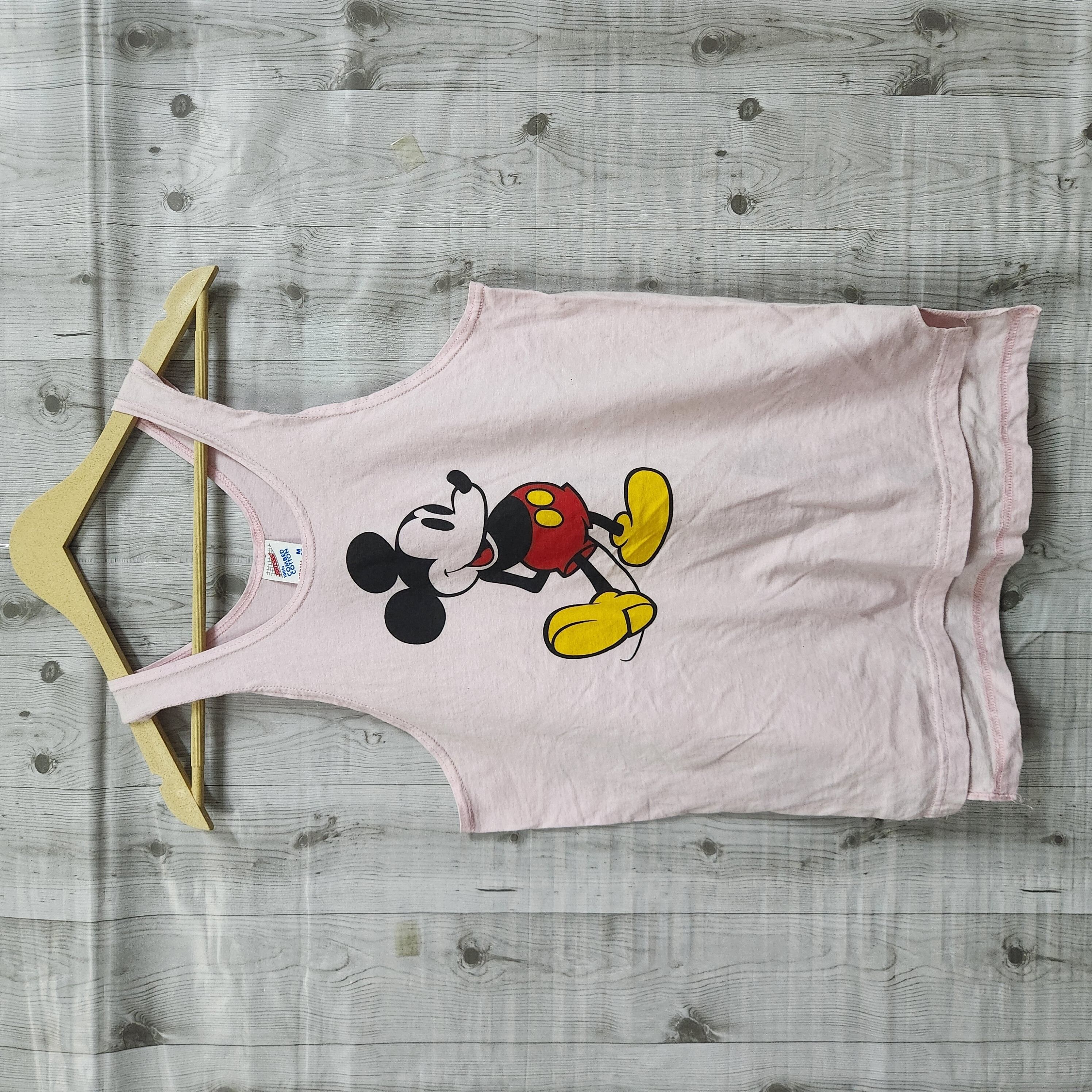 Vintage Mickey Mouse Jerzees Sleeveless Made In USA - 1