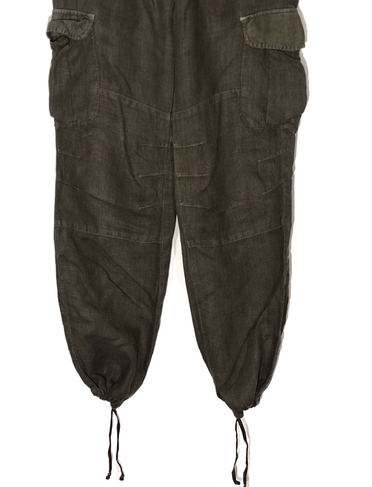 Japanese Brand - Made In Japan Spick And Span Parachute Cargo Linen Pants - 3