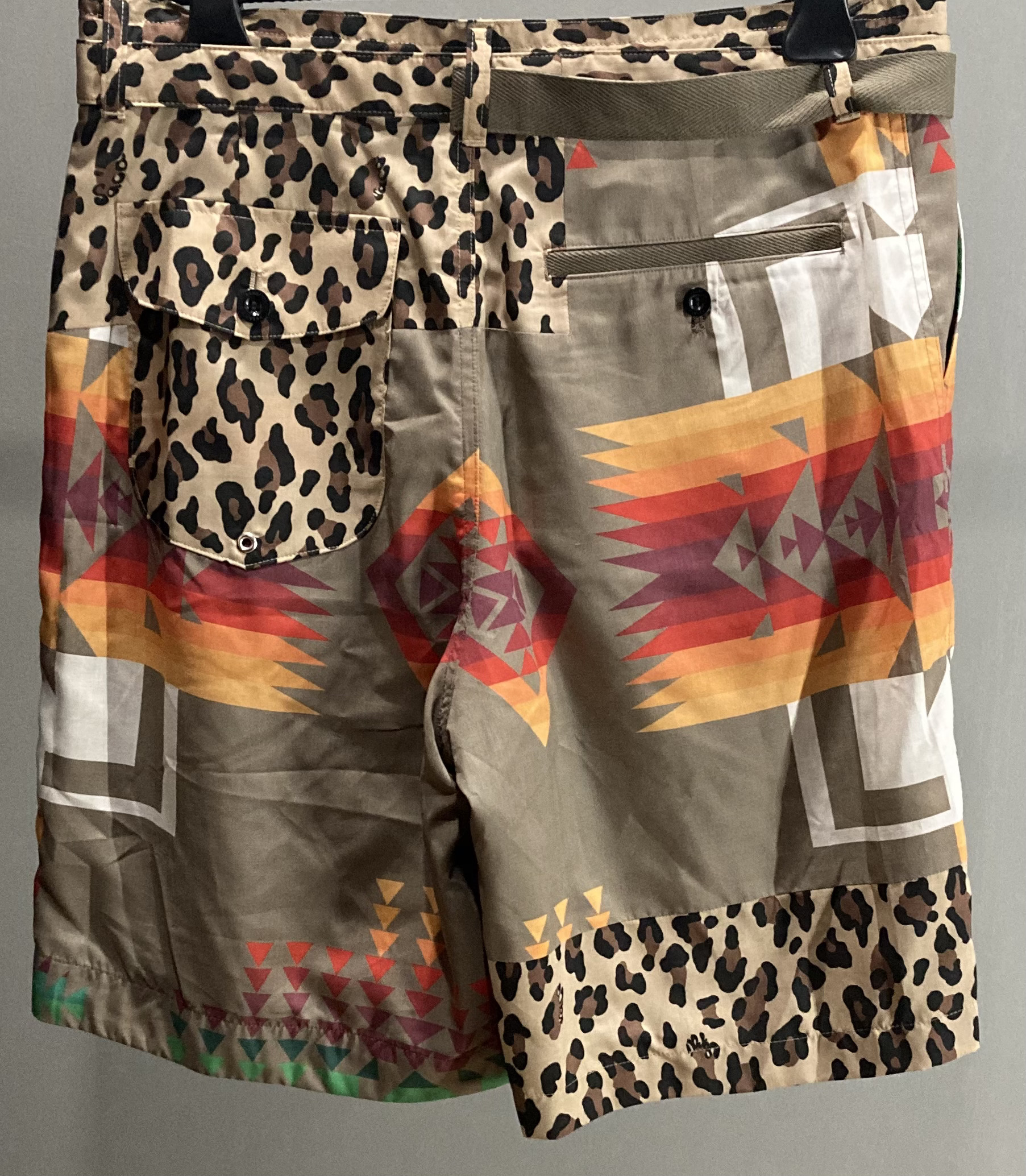 sacai Archive Print Mix Shorts-