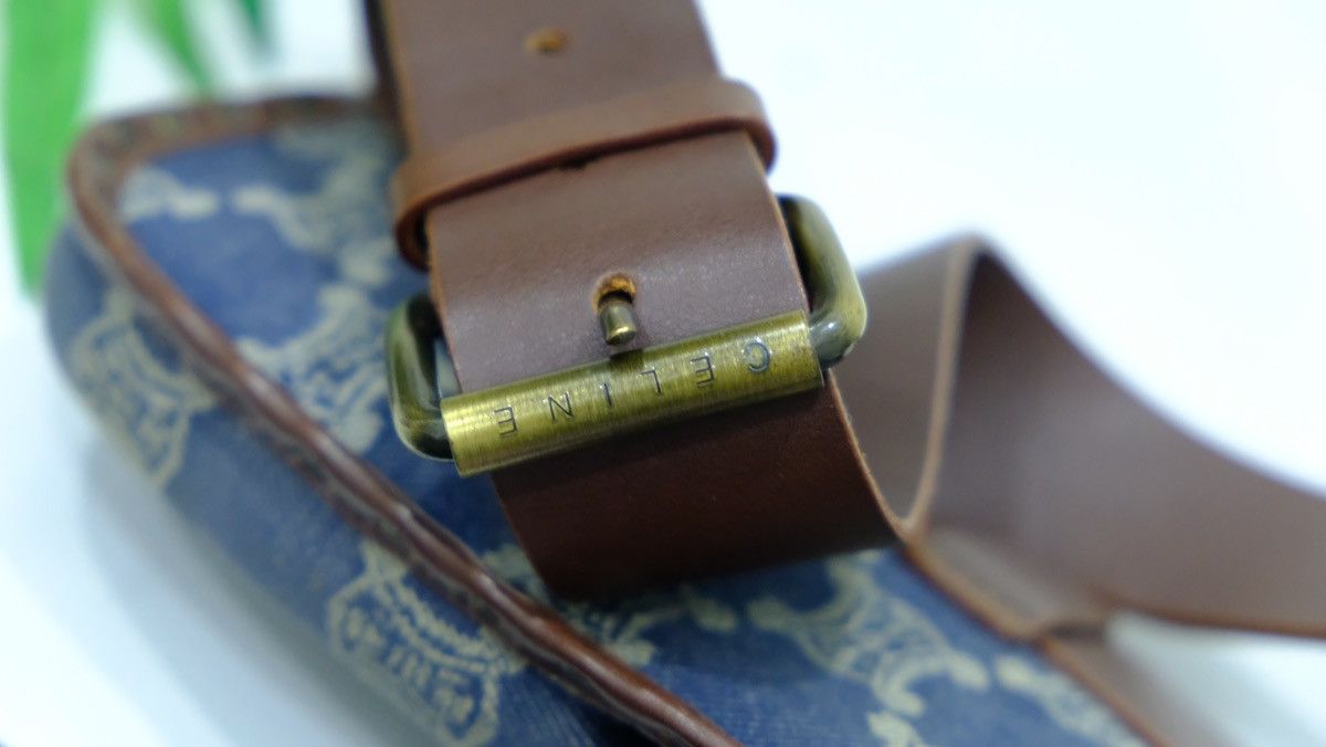CELINE vintage macadam monogram Danim belt bag - 10