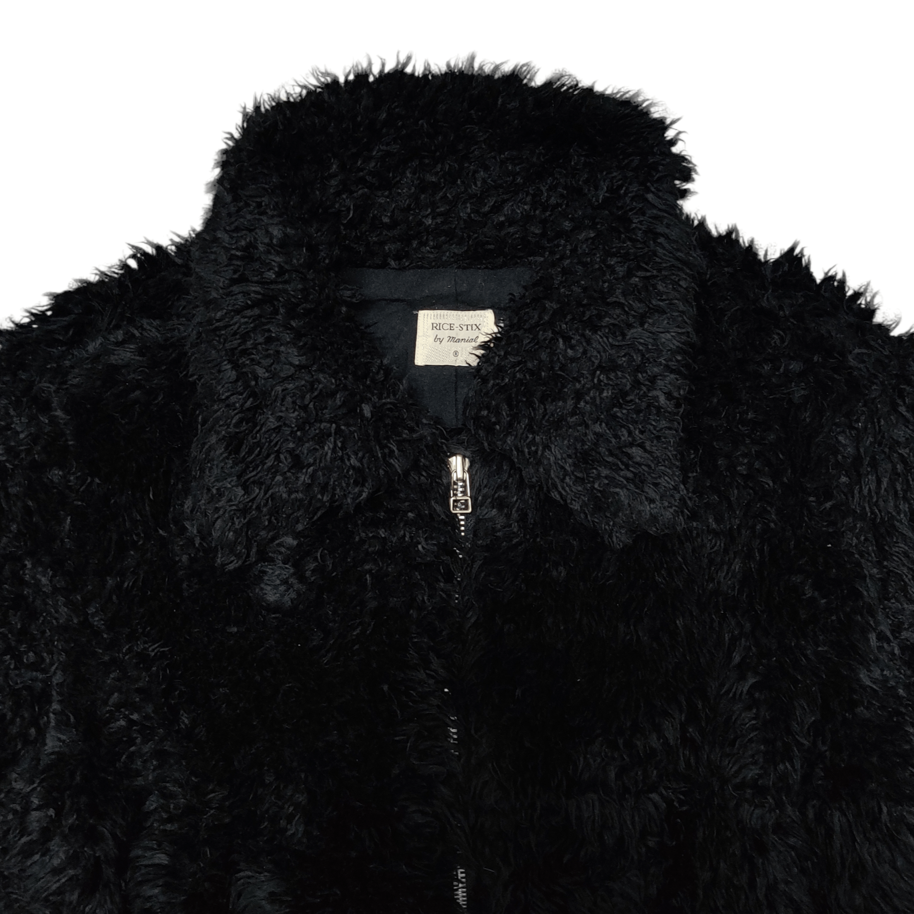 Archival Clothing - Vintage Japanese Brand Rice-Stix by Manial Fur Zip Up - 2