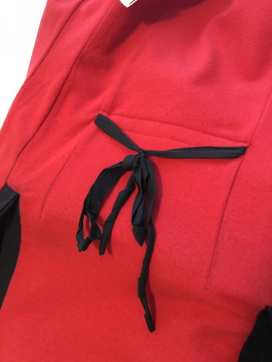 A/W 04 ARCHIVE WHITE LABEL Cut Collar Trench Coat Pea Coat - 12