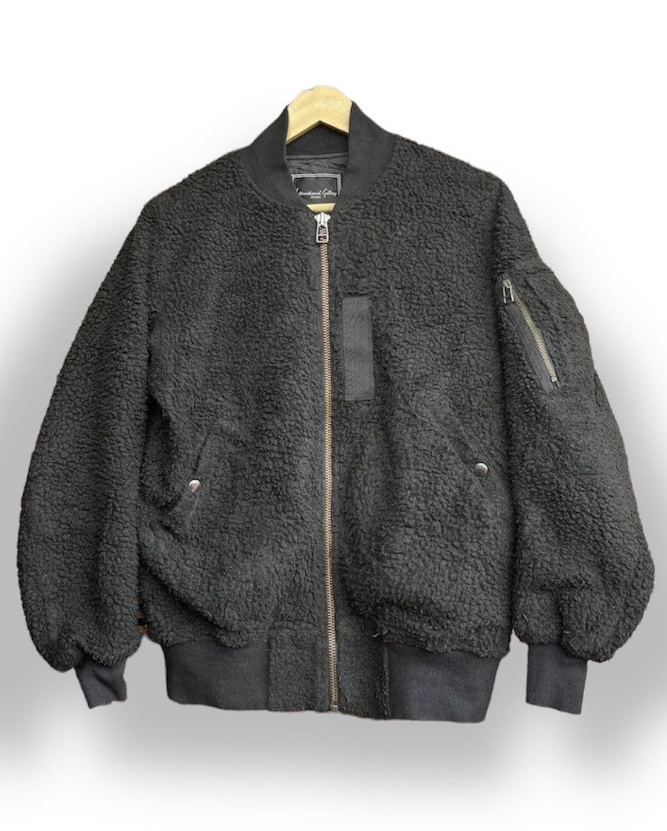Vintage - Beams International Gallery Fleece Sweater Wool Bomber Style - 1