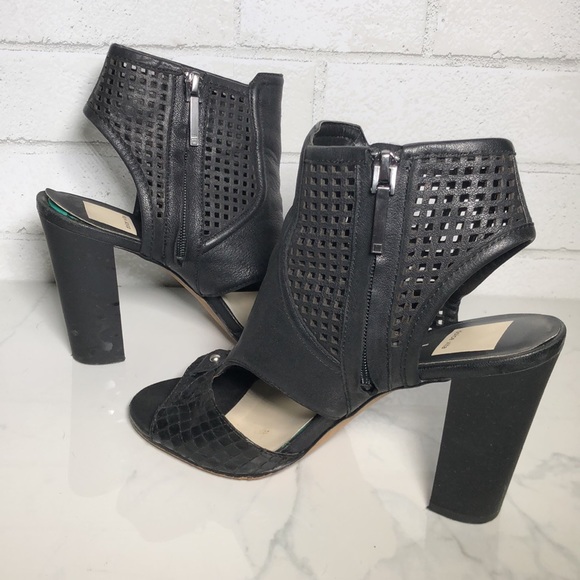 Dolce Vita “Nona” Perforated Leather Heels - 9