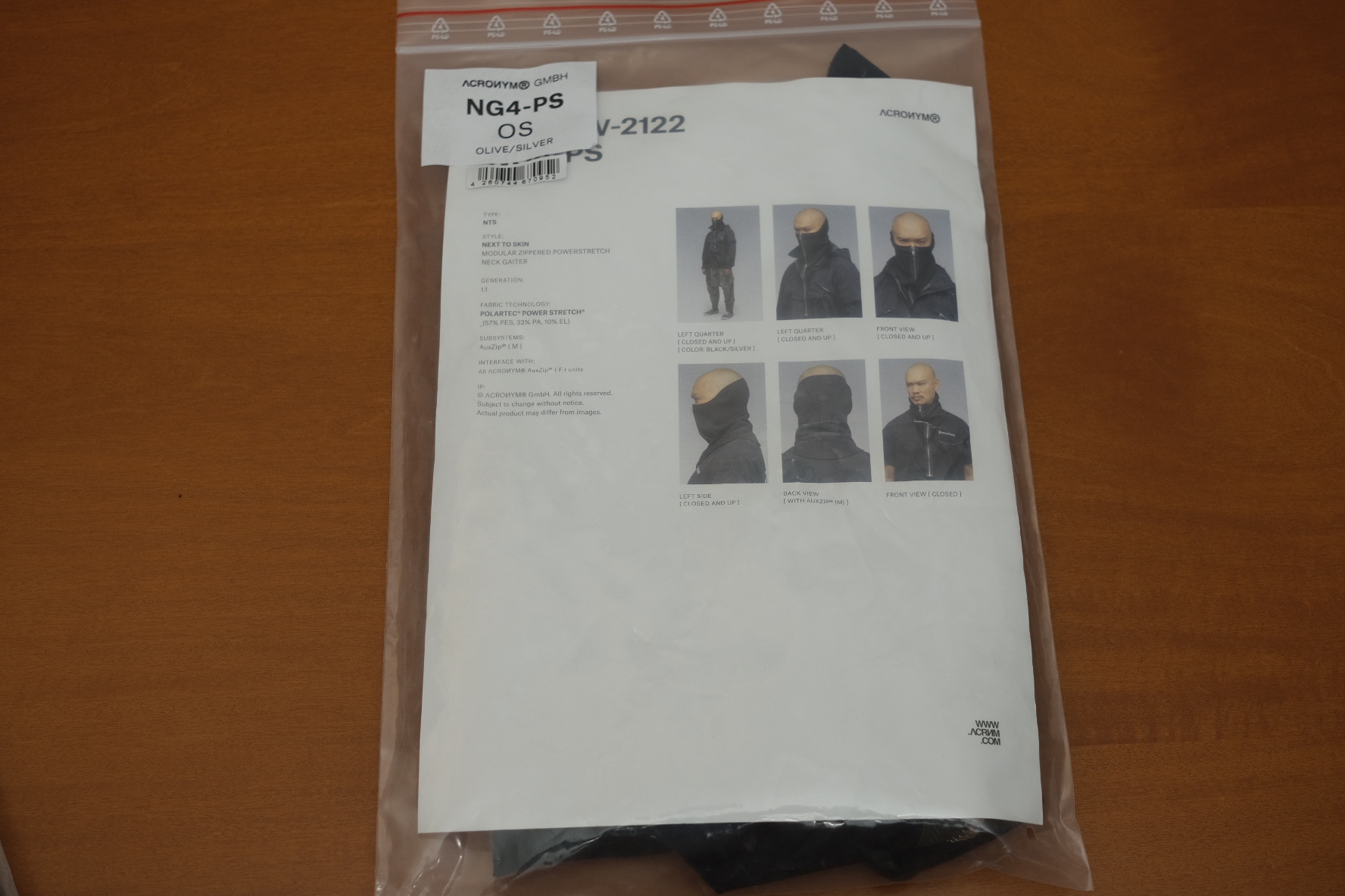 小物 ACRONYM NG4-PS OLIVE/SILVER ACRONYM NG4-PS 'Olive Silver' – AspennigeriaShops