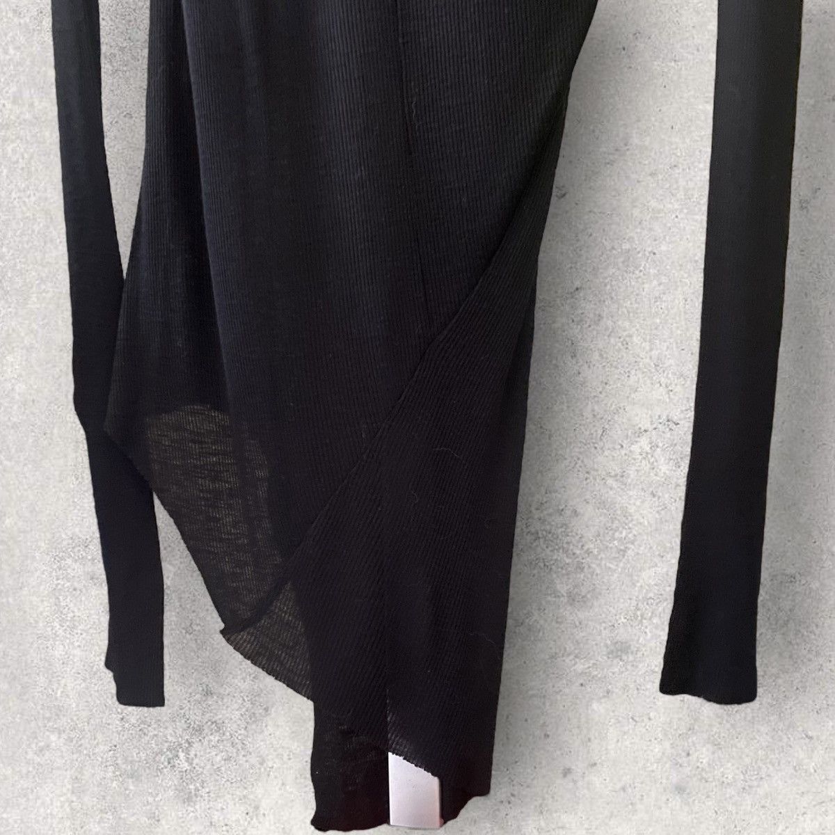 FW14 Extend Sleeve Ribbed Long Twisted T Shirt - 6