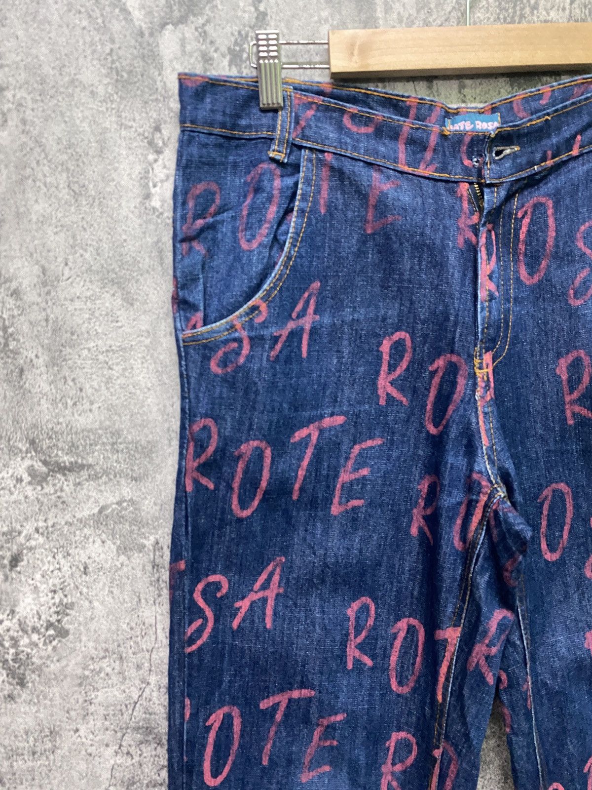 Distressed Denim - ROTE ROSA All Print Distressted Denim Jeans - 4