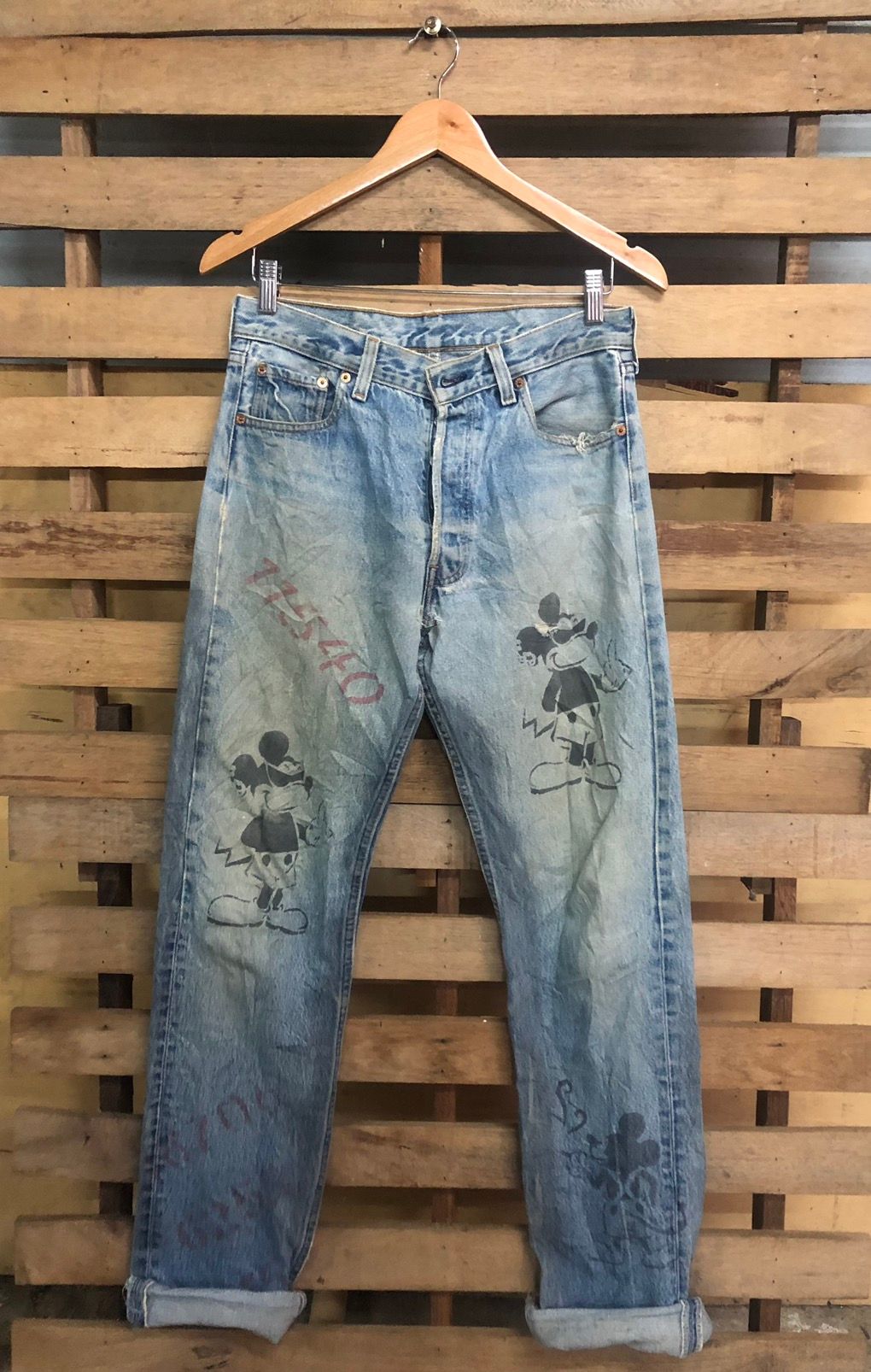 Rare Limited Edition 1997 Levi’s X Mickey Mouse Distressed - 2