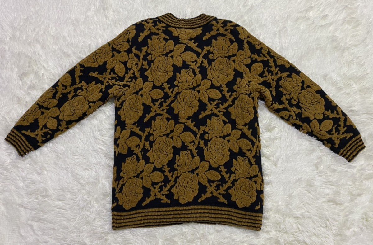 Cardigan - Designer Label Ichioku Floral Motif Sweater Cardigan - 7