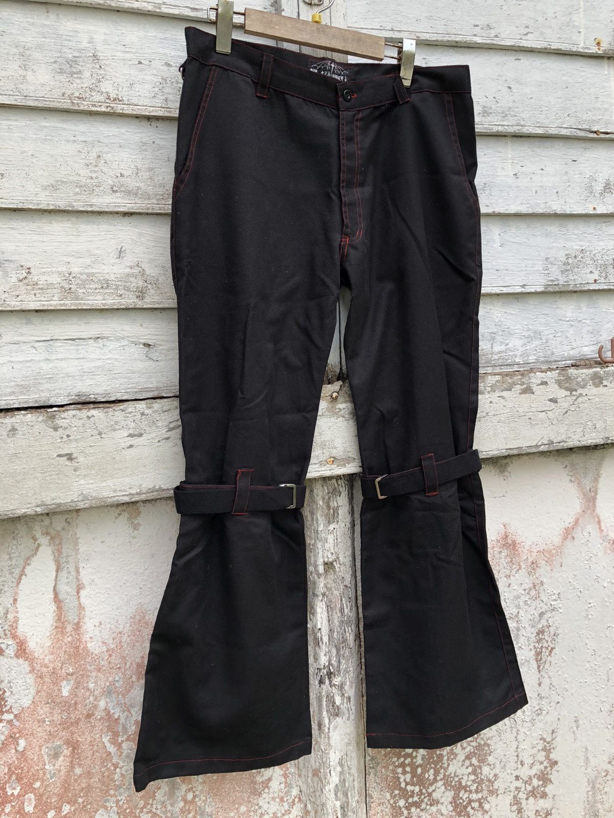Japanese Brand - Bondage Black Goth Black Pant - 2