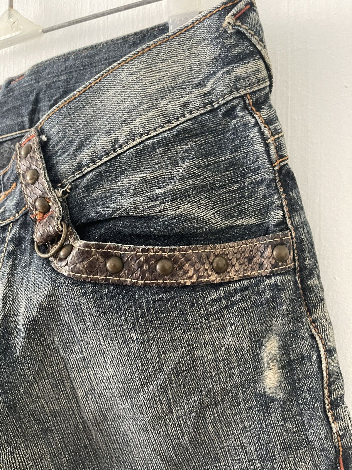If Six Was Nine - Semantic Design Multi Pocket flare Jeans - 14