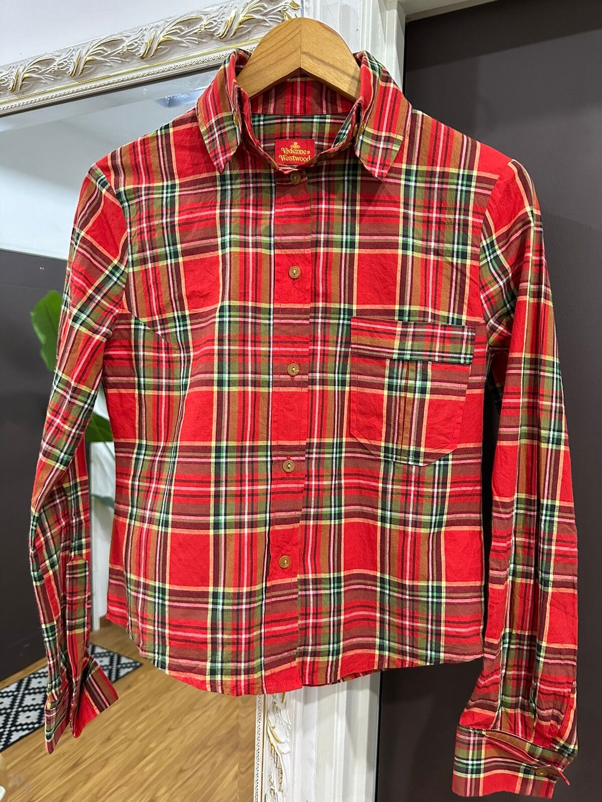 Vivienne Westwood OG Red Tartan Shirt - 14