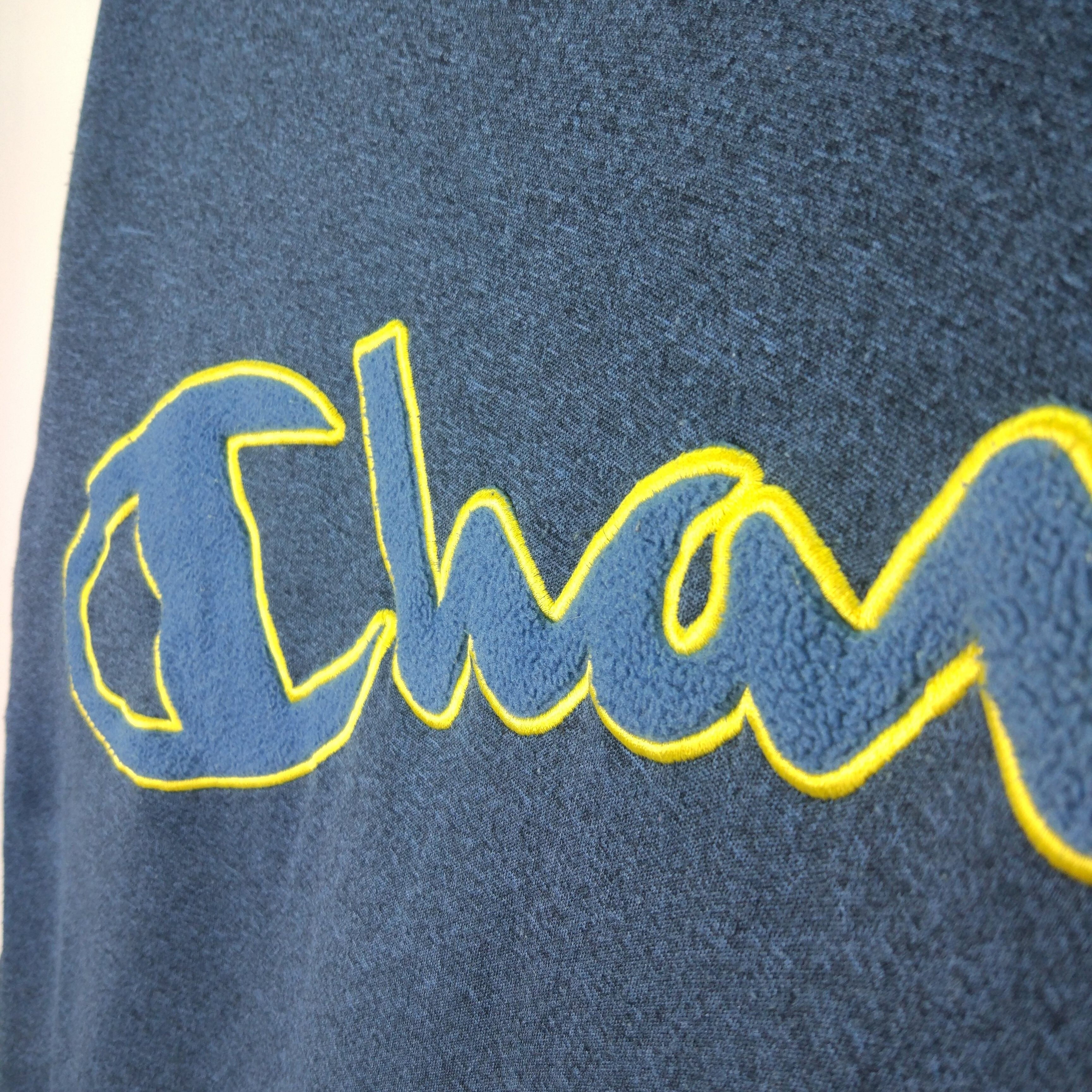 Champion Big Logo Embroidered Crewneck Pullover Jumper Sweatshirt - 5