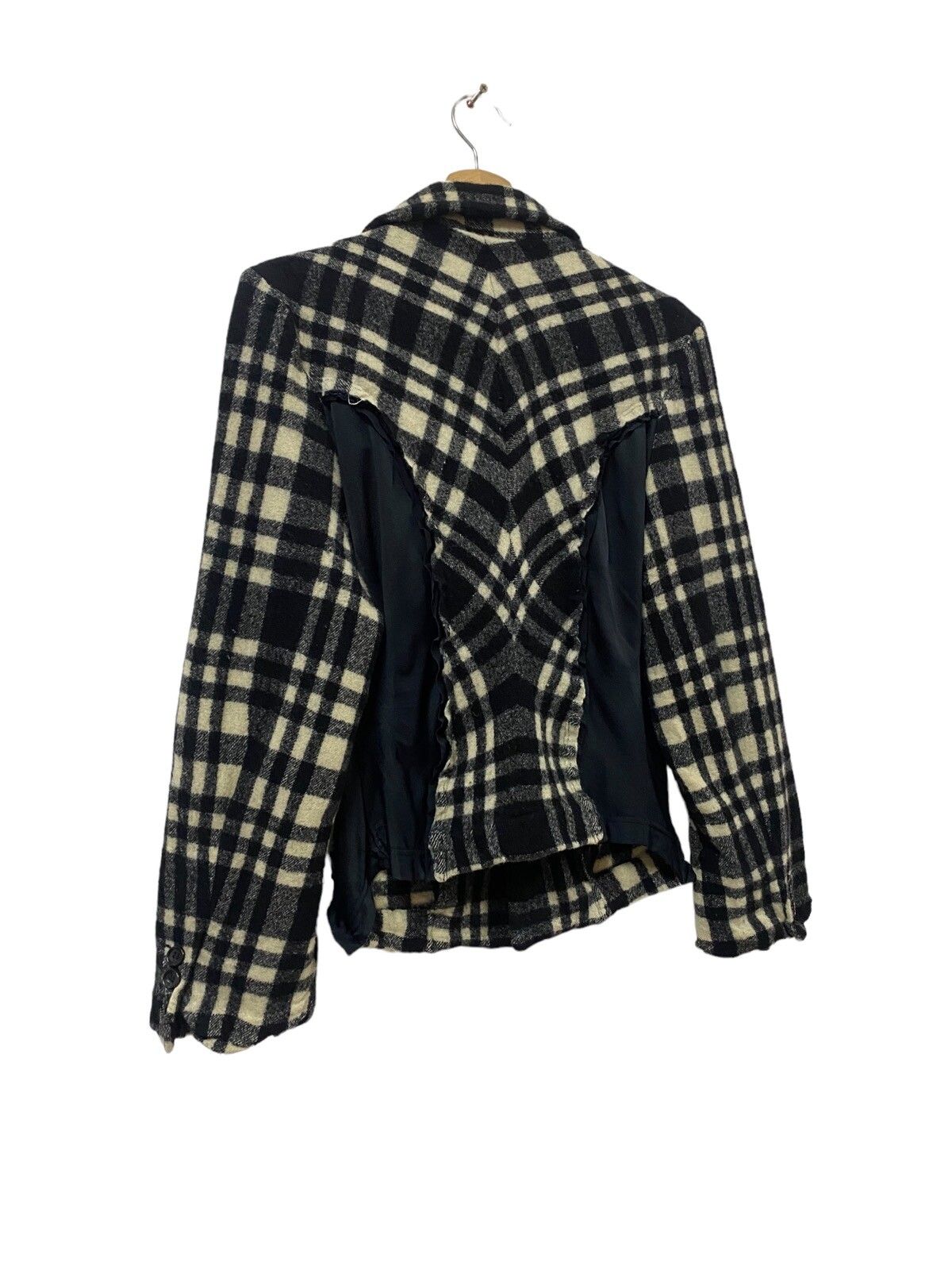 AD2007🔥Comme Des Garçons Plaid Wool Hybrid Jacket - 15