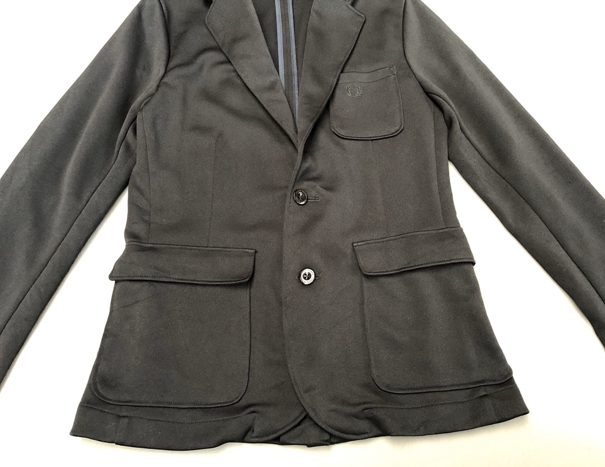 Fred Perry Men Jersey Tailored Plan Blazer Jacket - 6
