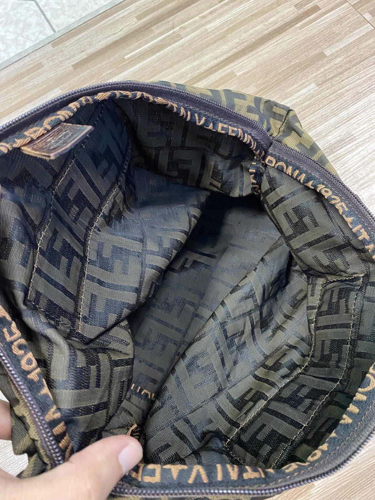 Authentic Fendi Zucca Monogram Tote Shoulder Bag - 13