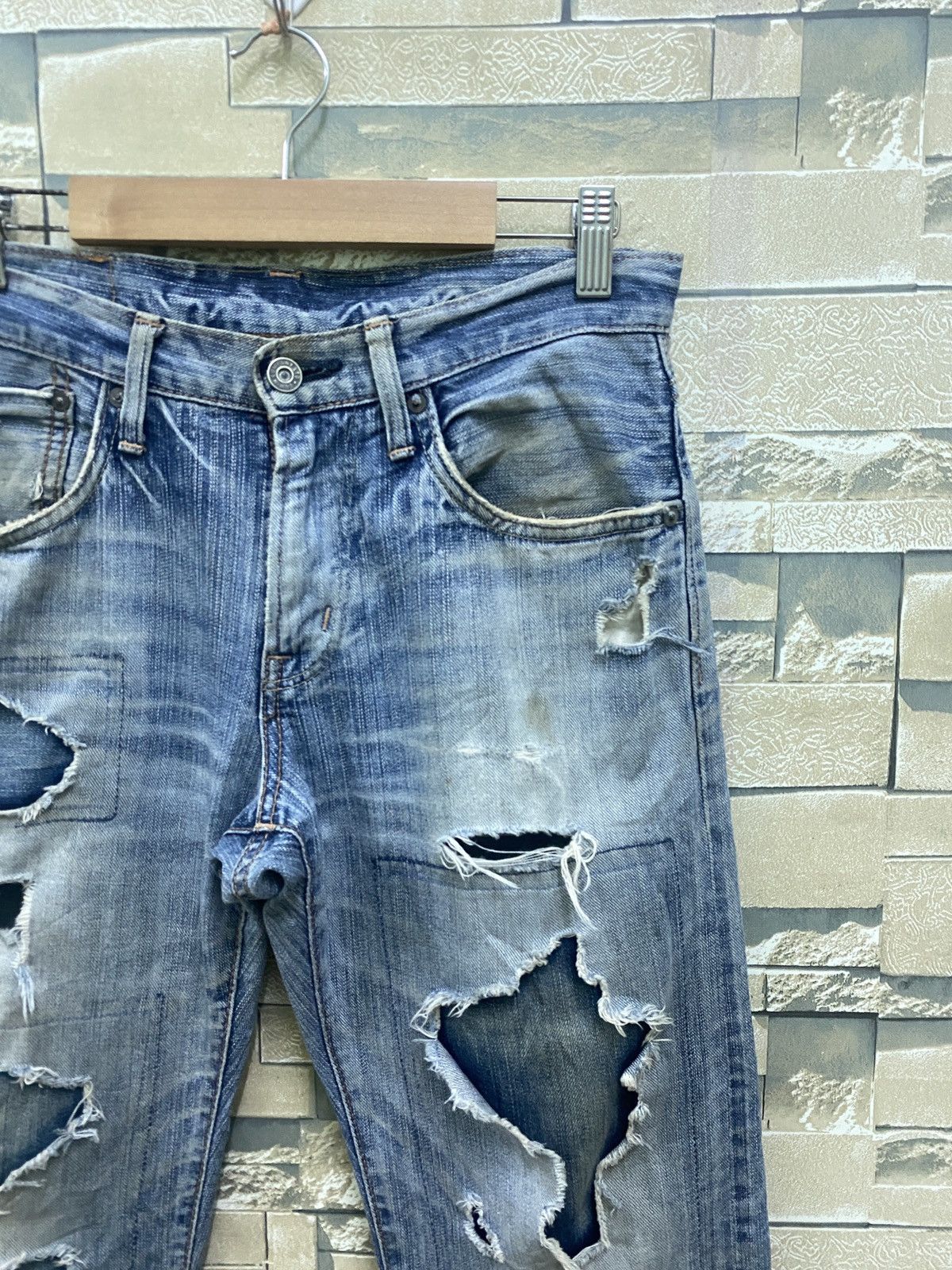 Vintage EDWIN Extra Extreme Thrashed Denim - 5