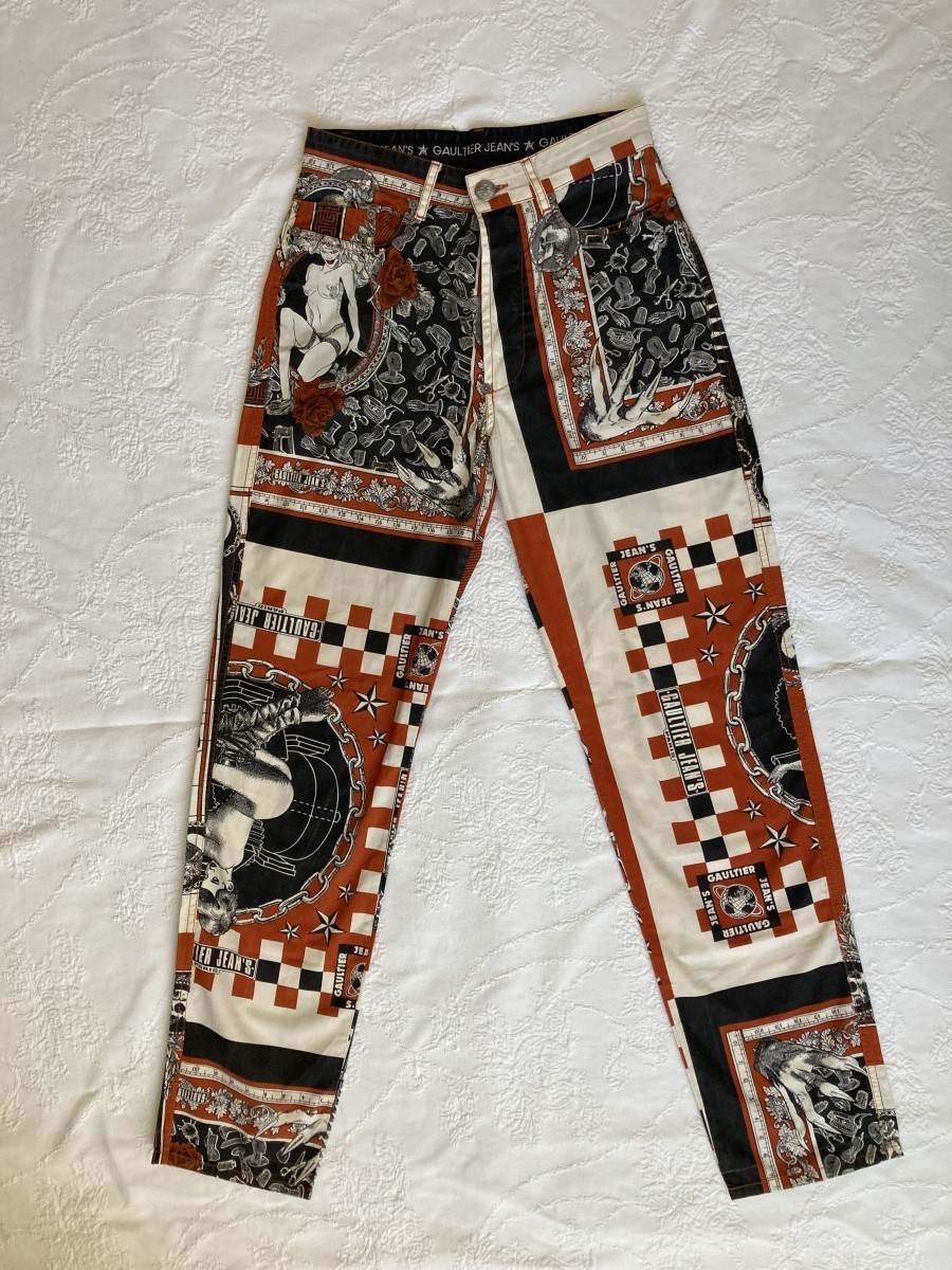 Jean paul Gaultier SS94 Handkerchief printed pants - 1