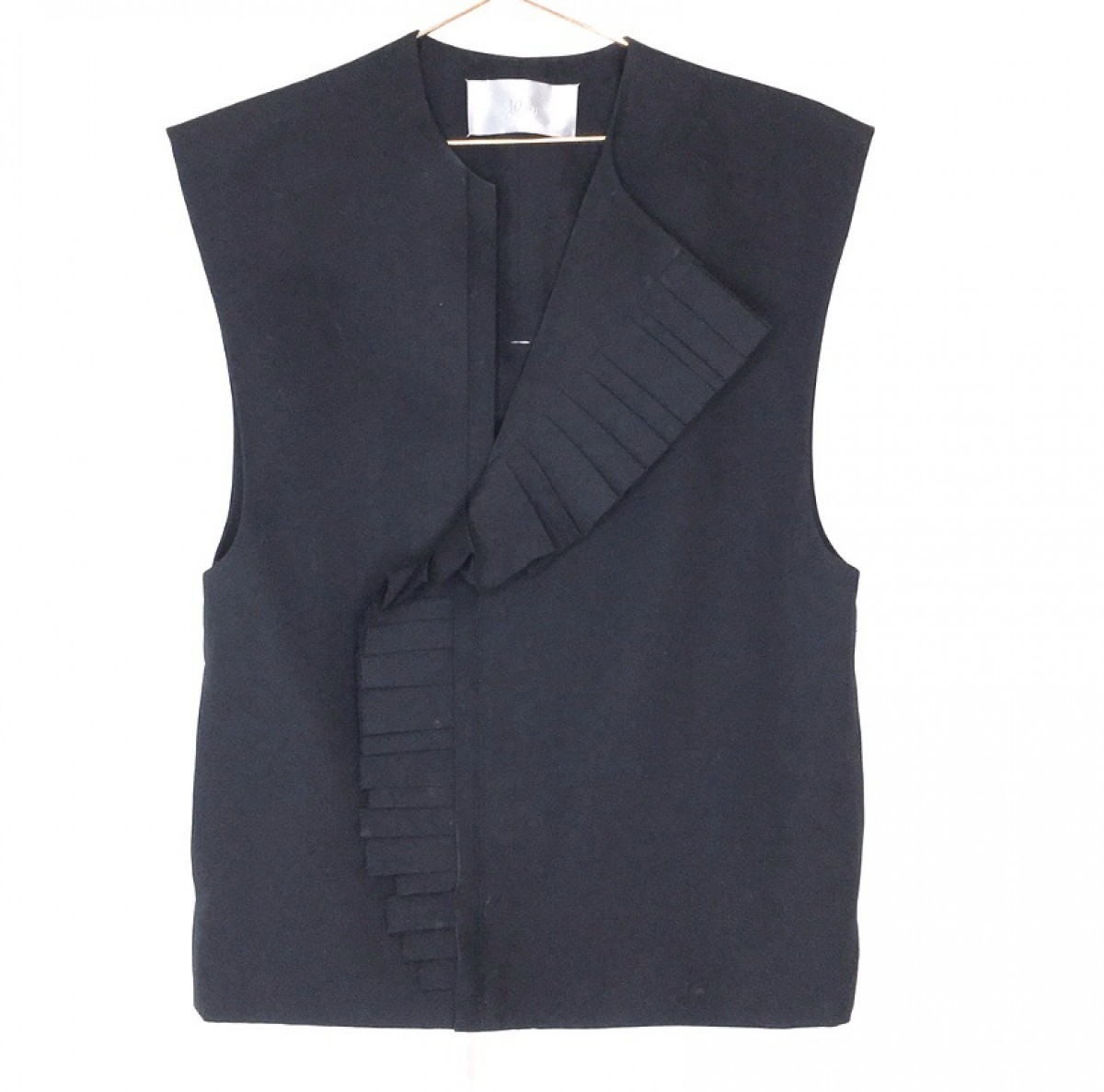 ARCHIVE SS02 Homme Black Pleated Accordion Vest - 1