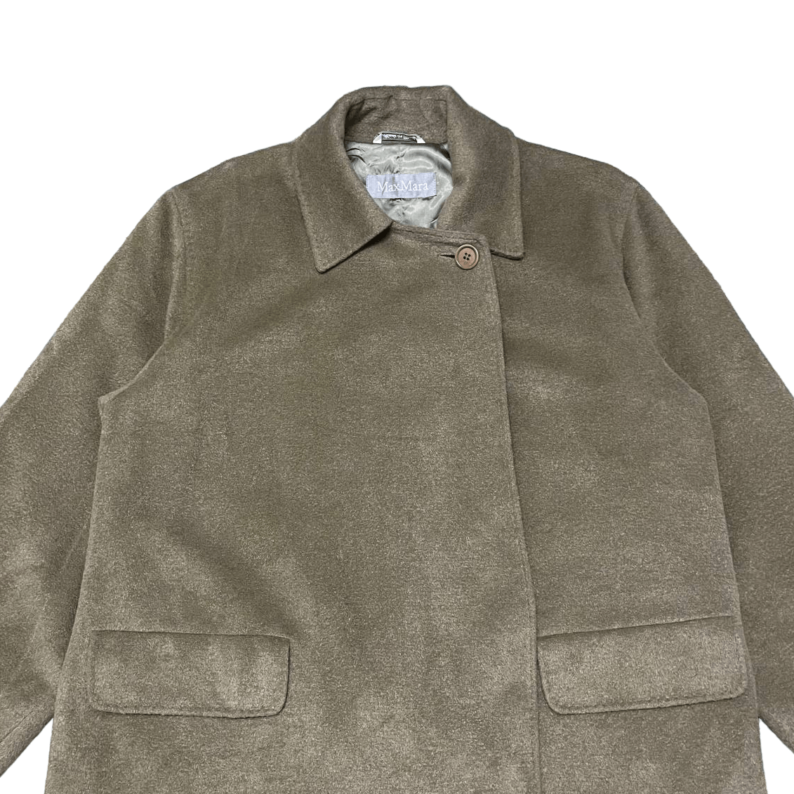 Max Mara Made in Italy One Button Wool Coat - 2