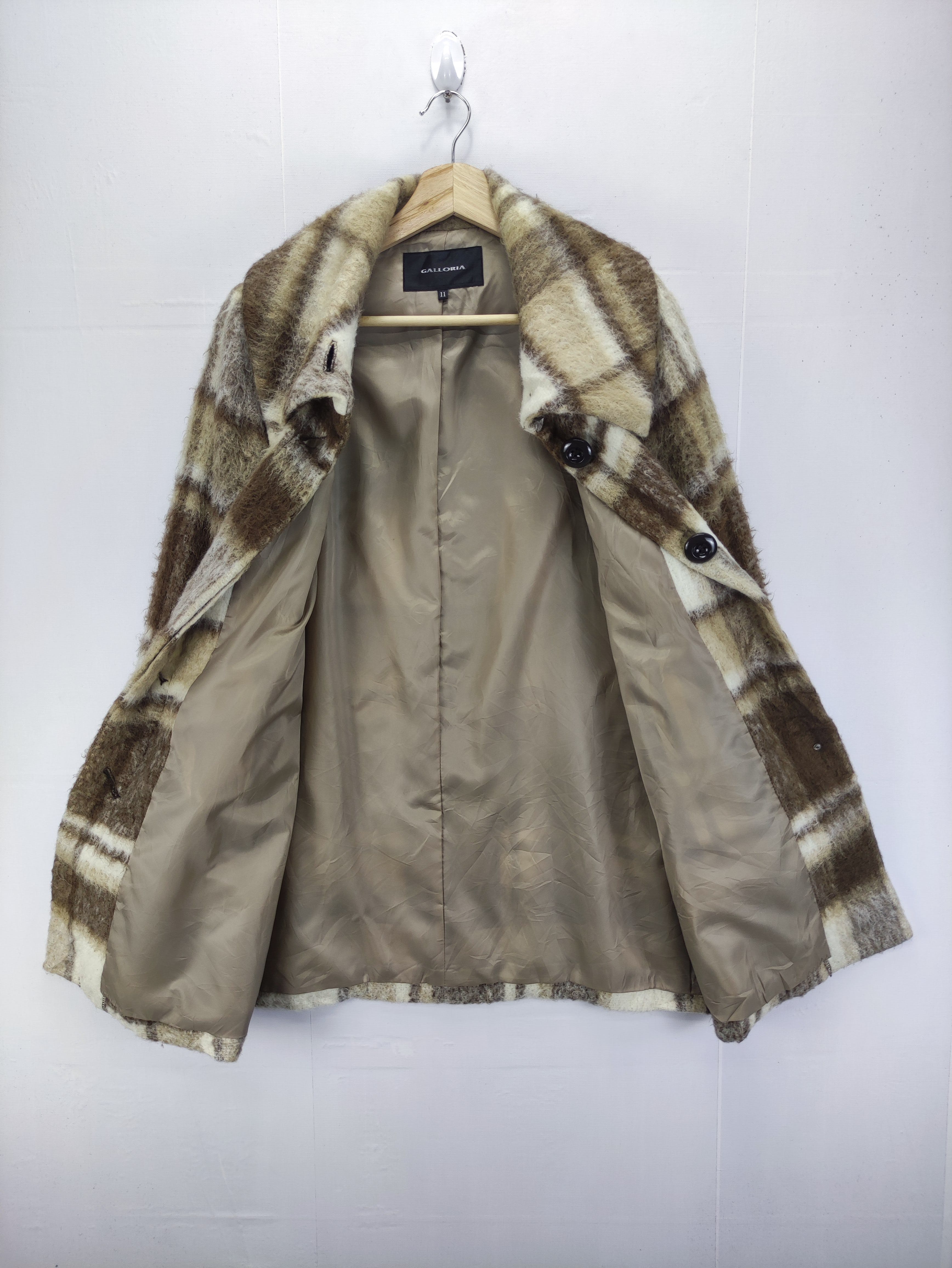 Vintage Wool Coat Jacket By Galloria - 4