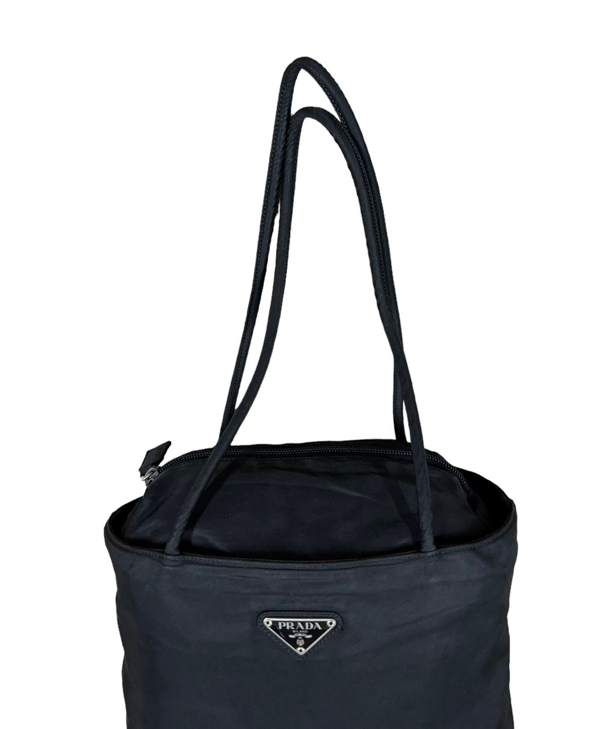 Authentic🔥Prada Tessuto Black Nylon Tote Bags - 9