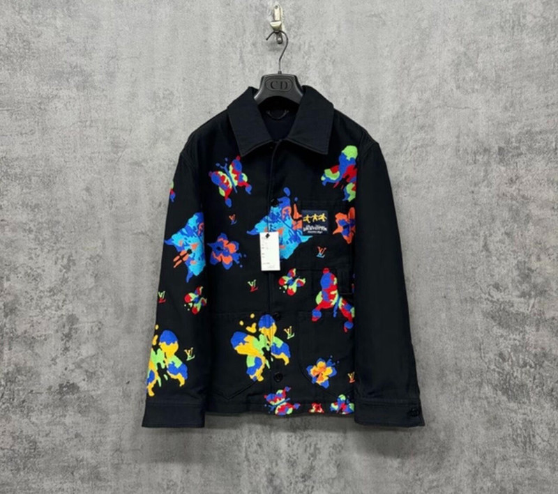 Louis Vuitton floral logo jacket - 1