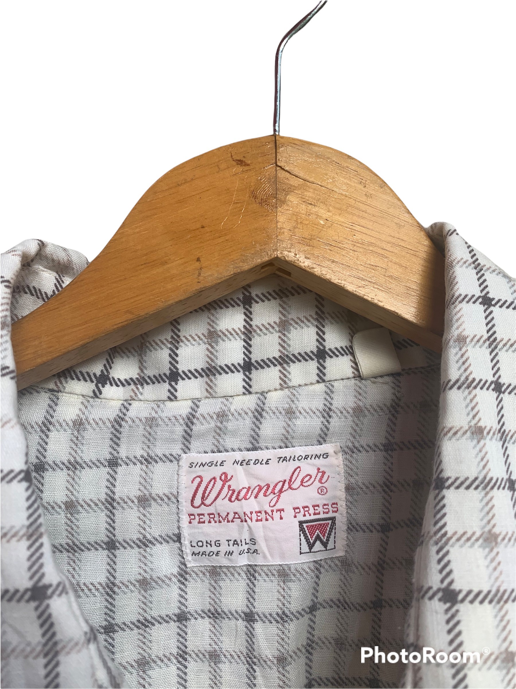Wrangler - Vintage Wrangler USA Permanent Press Chambray Shirt - 5