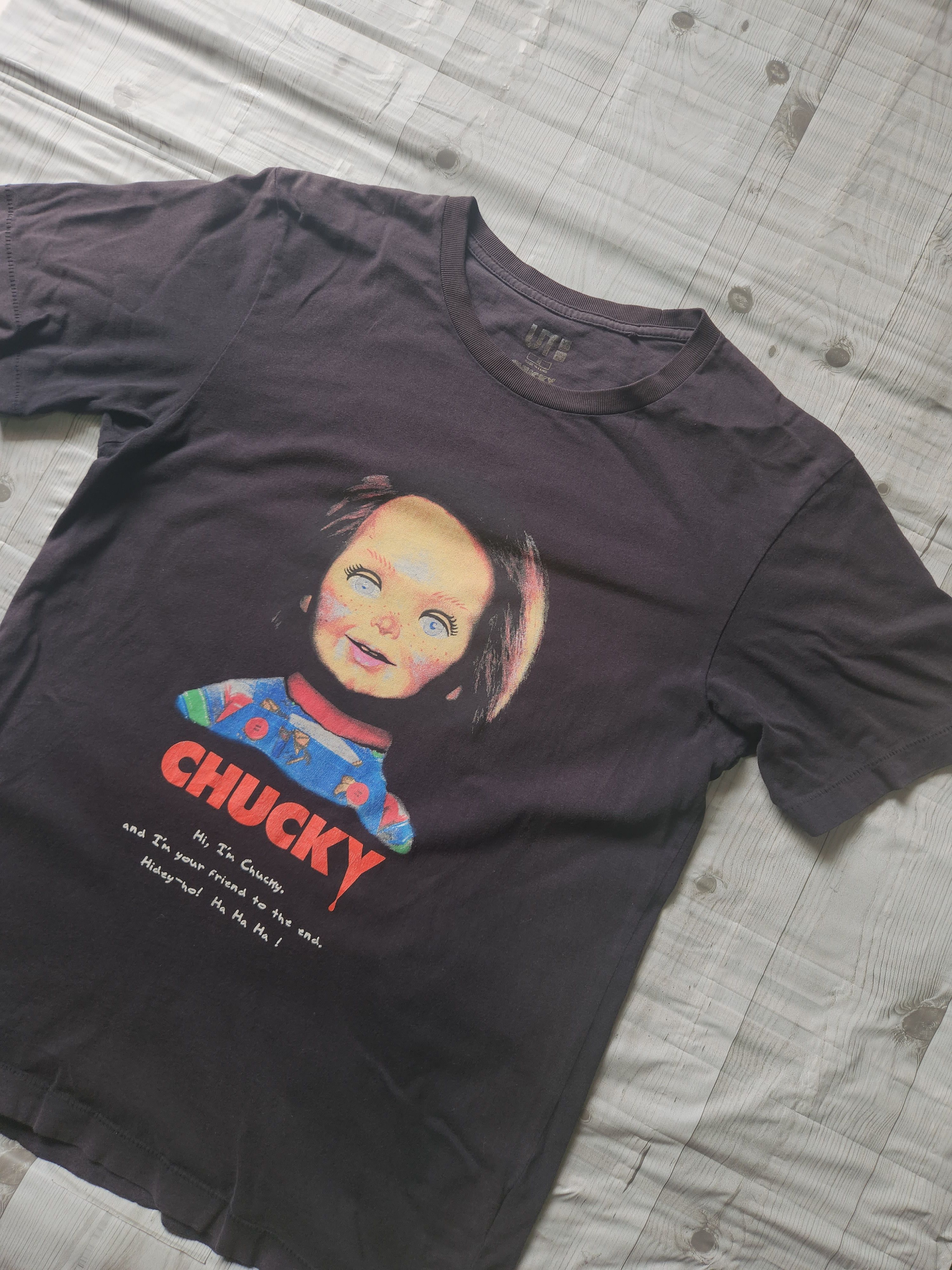 Uniqlo - Vintage Y2K Thrashed Horror Chucky Movie TShirt - 1