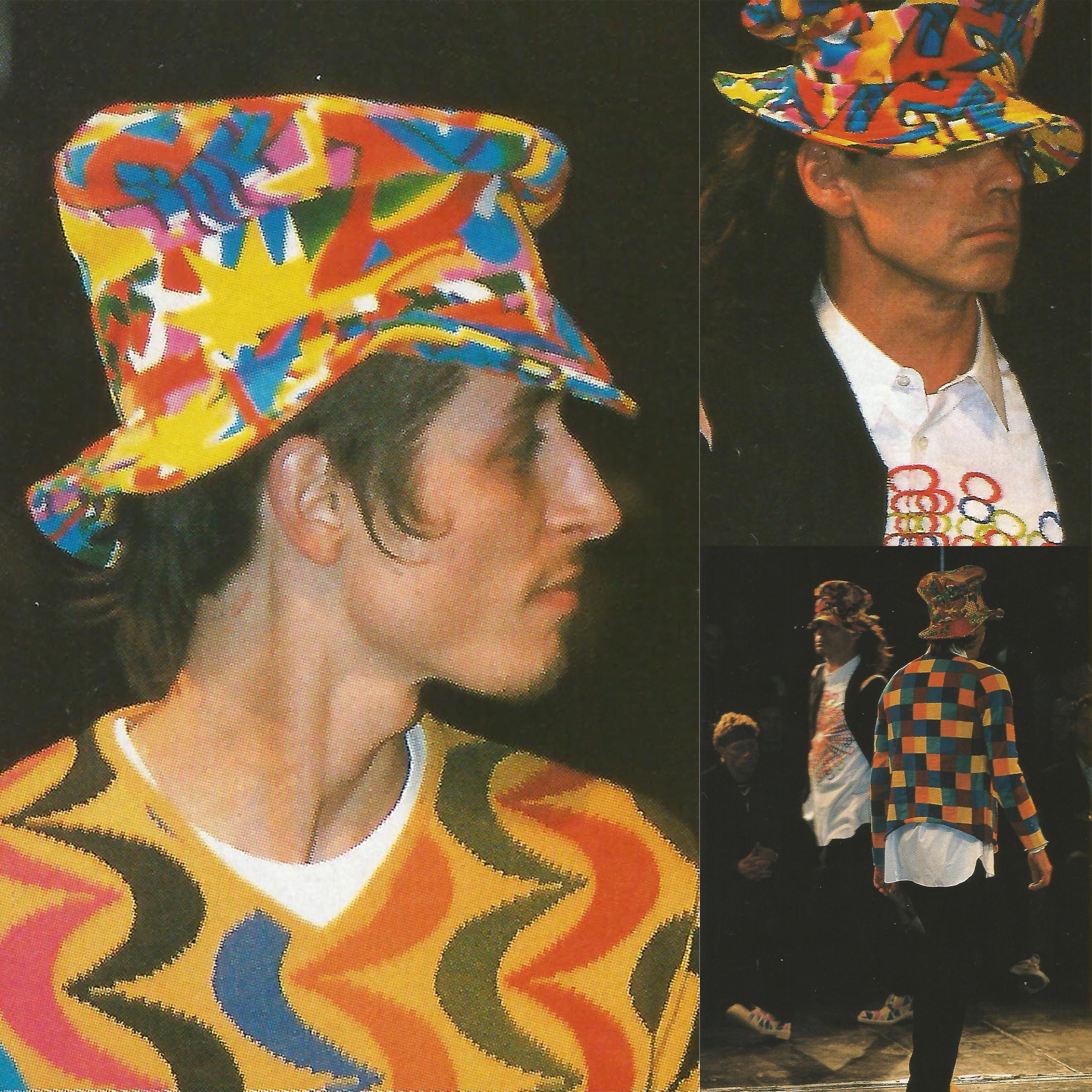 AW01 Psychedelic Clown Velour Hat - 4