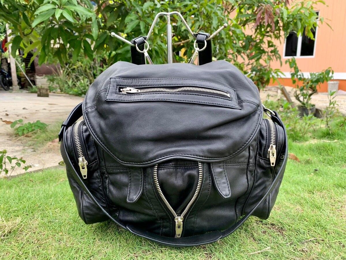 Authentic Alexander Wang Leather Backpack Shoulder Bag - 18