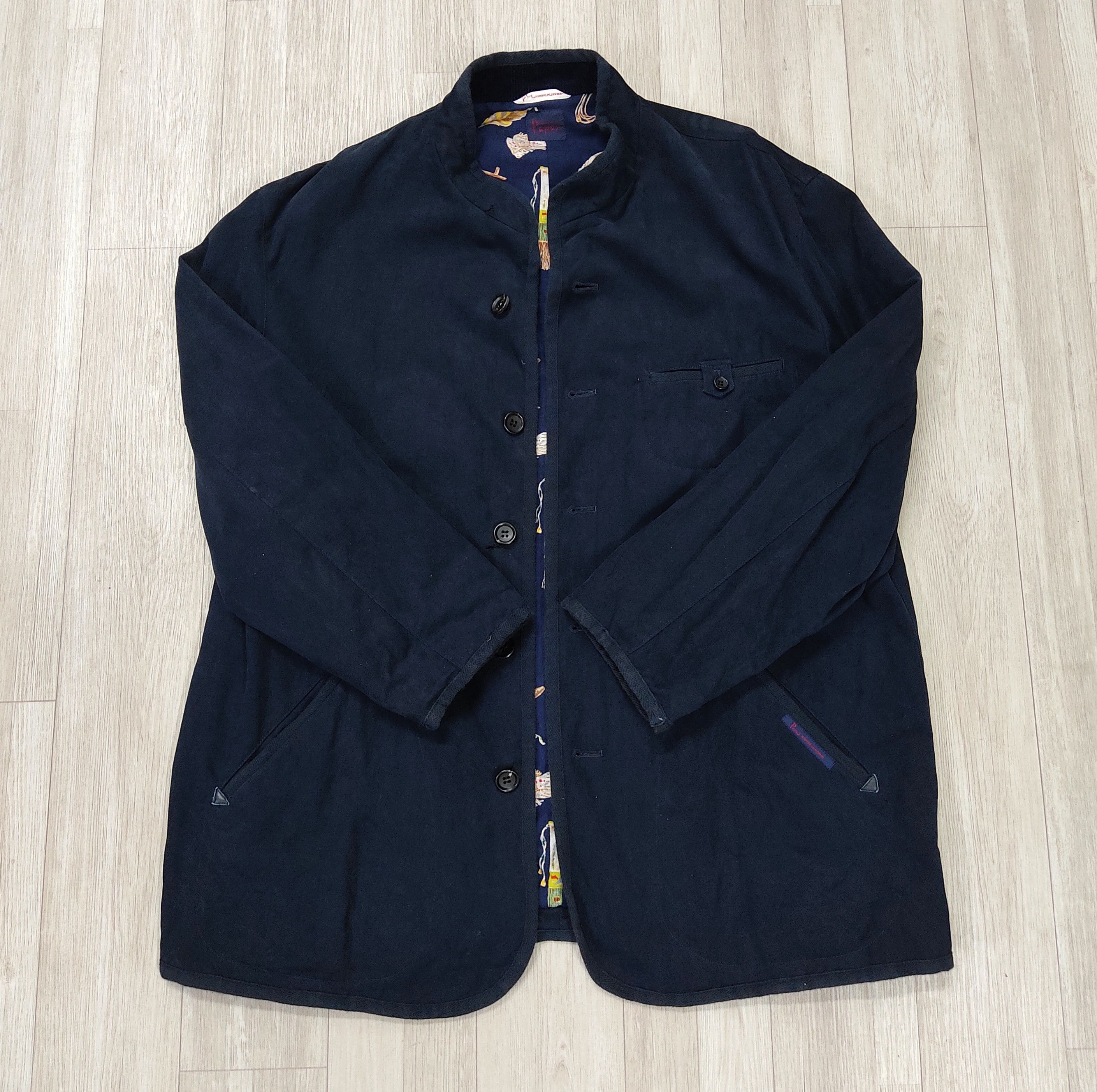 Archival Clothing - The PAPAS Mantere De Heming Navy Blue Deck Jacket - 4