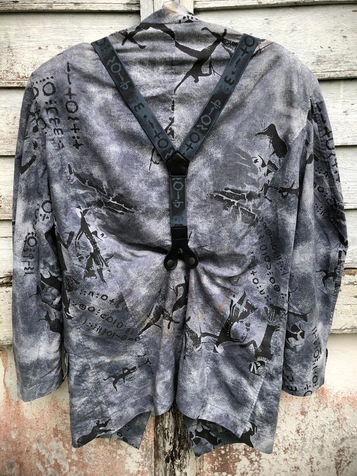 Archival Clothing - Archival Kansai International Art Printed Suspender Jacket - 2