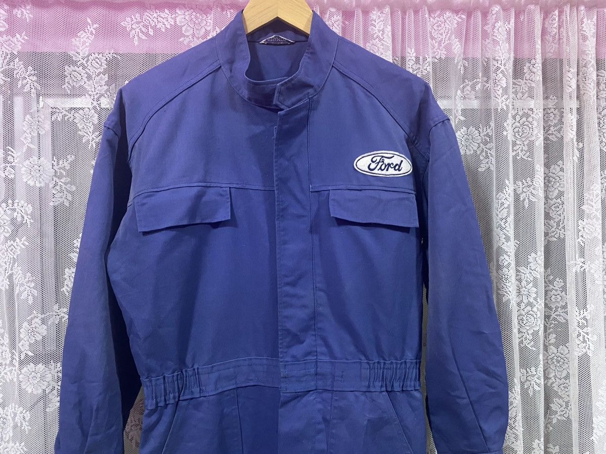 Rare Vintage Ford Racing Boilersuit Coverall Jumpsuit - 3