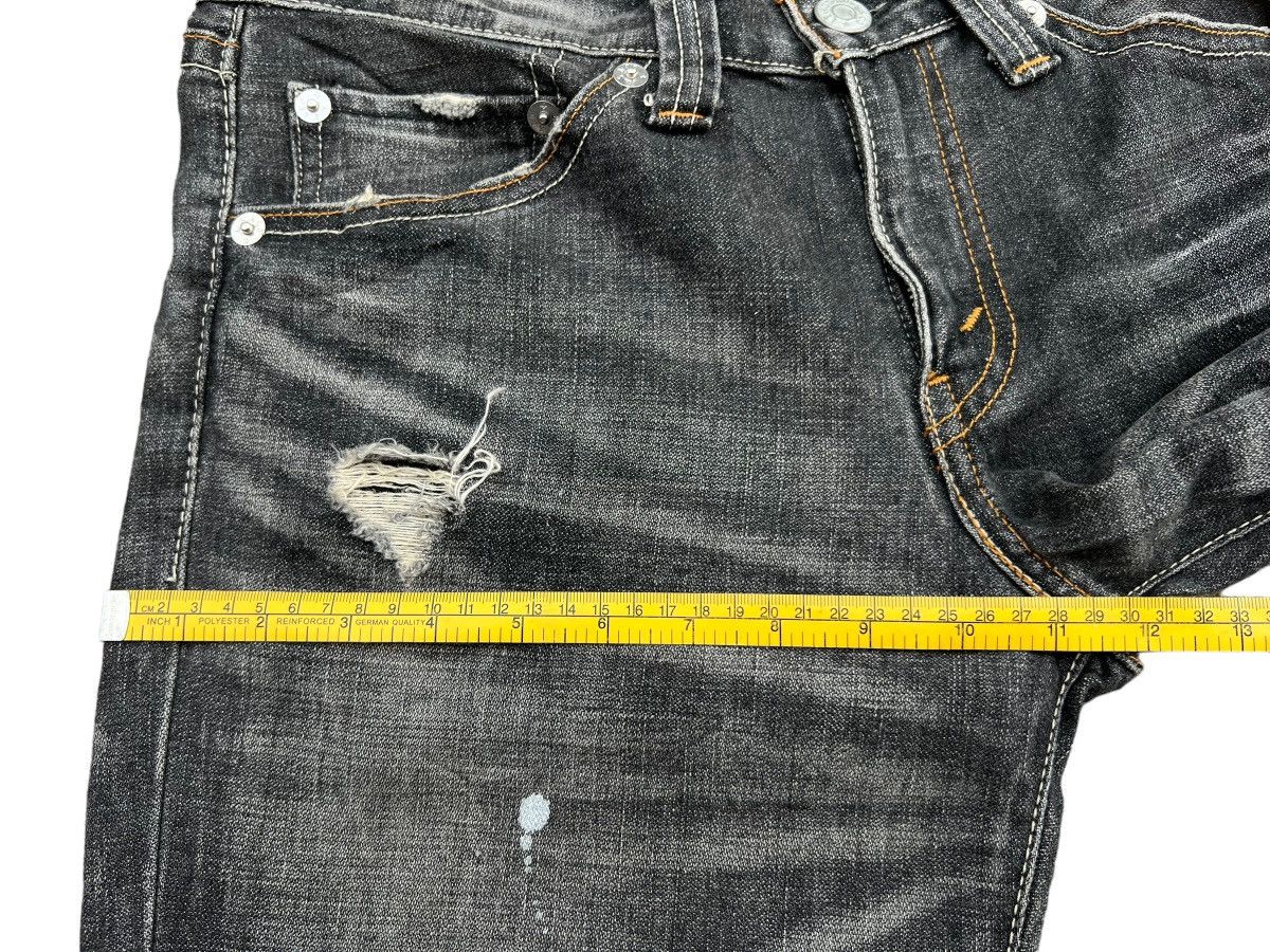 Levis 708 Distressed Paint Lowrise Flare Denim Jeans 33x34 - 15