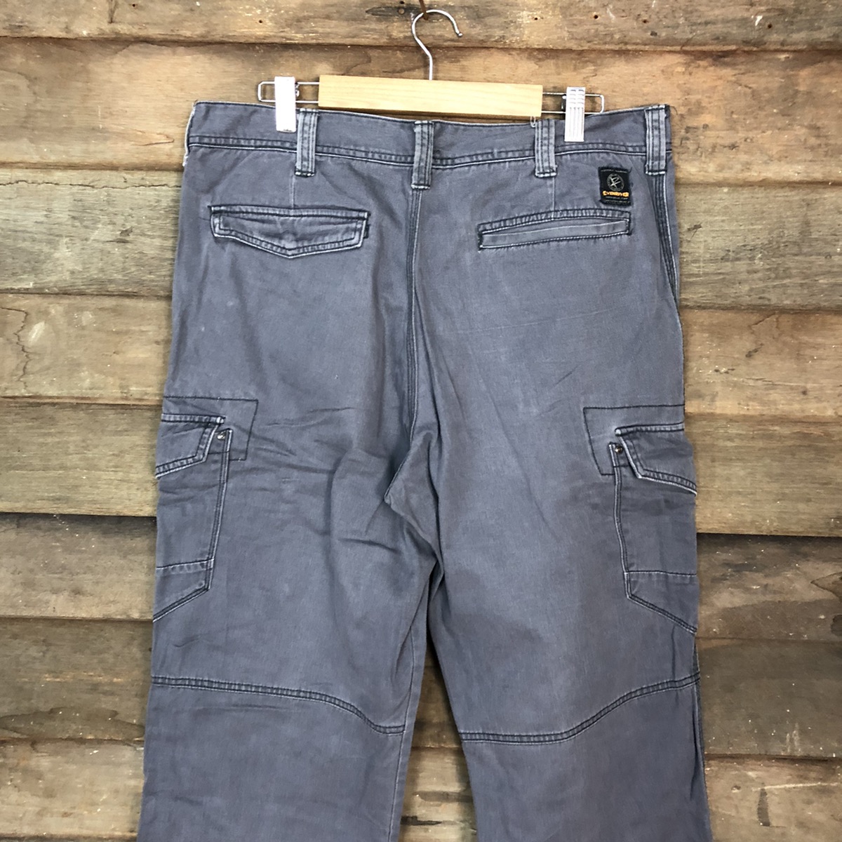 Straight Faded - Even River Grey faded utility Cargo Pants #3417 - 12